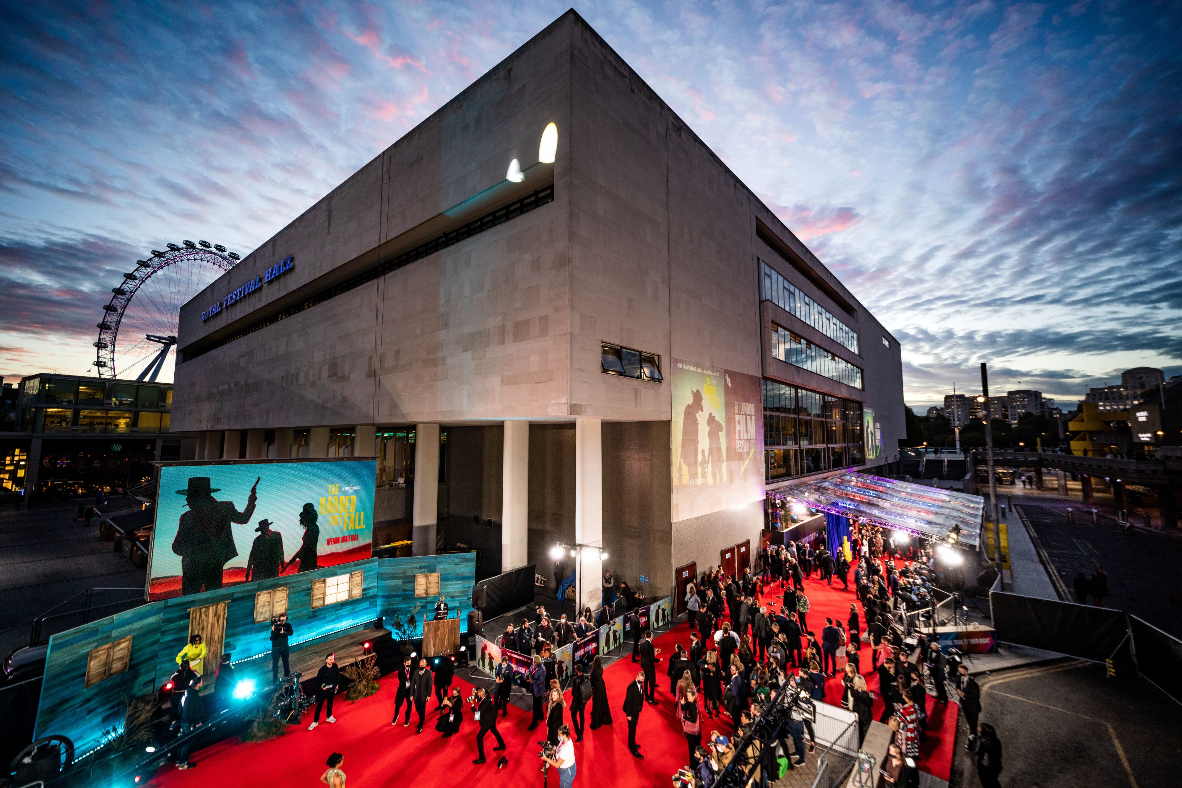 Royal Festival Hall Auditorium with red carpet, ideal for glamorous events in London.