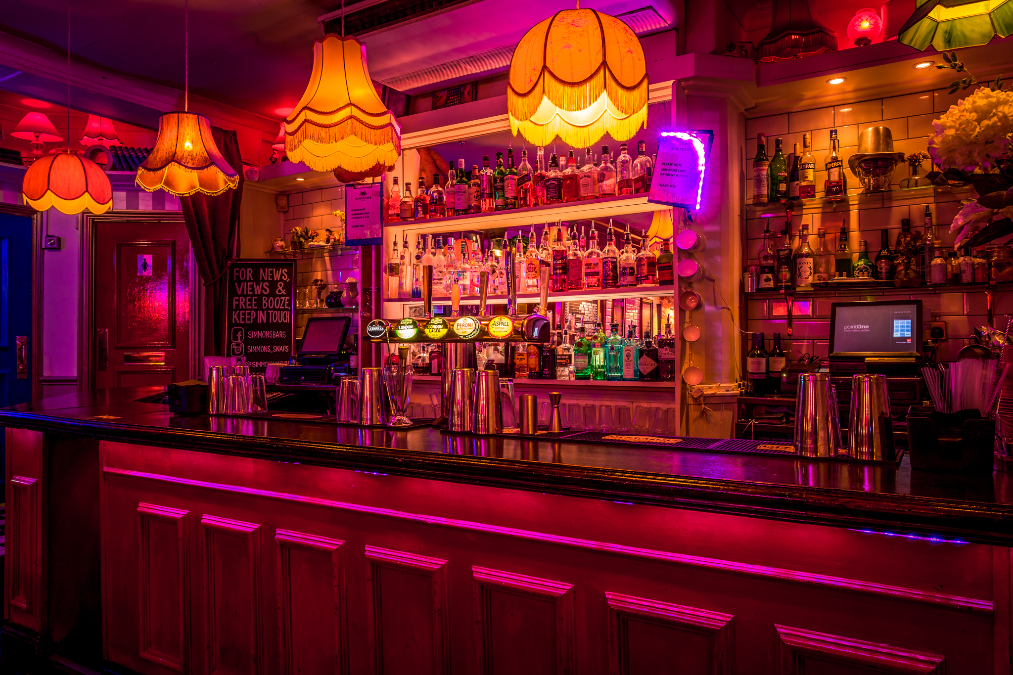 Vibrant bar venue hire in Soho for social events and networking gatherings.