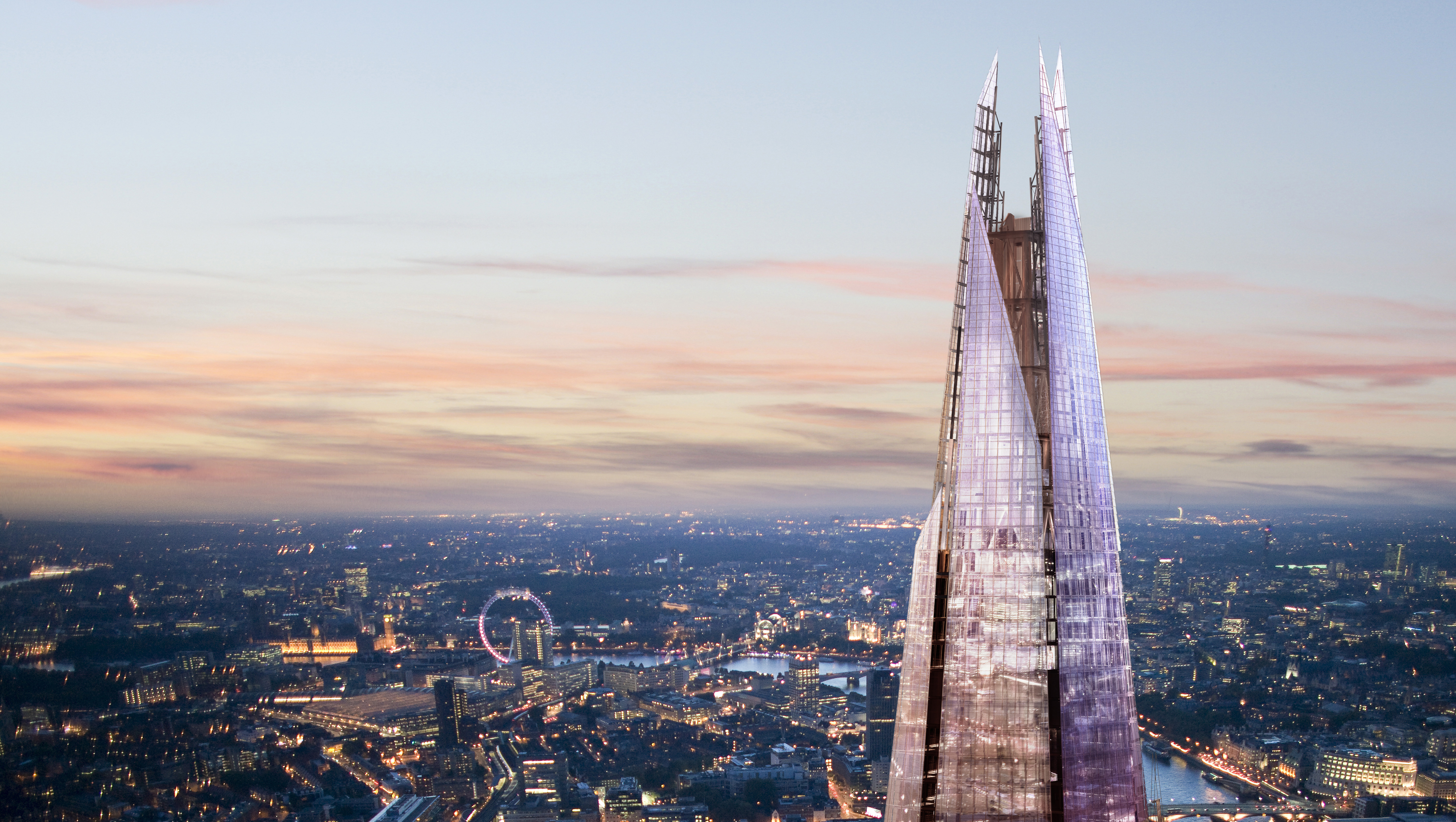 "Stunning skyline view from The Shard, ideal for corporate events and gala dinners."