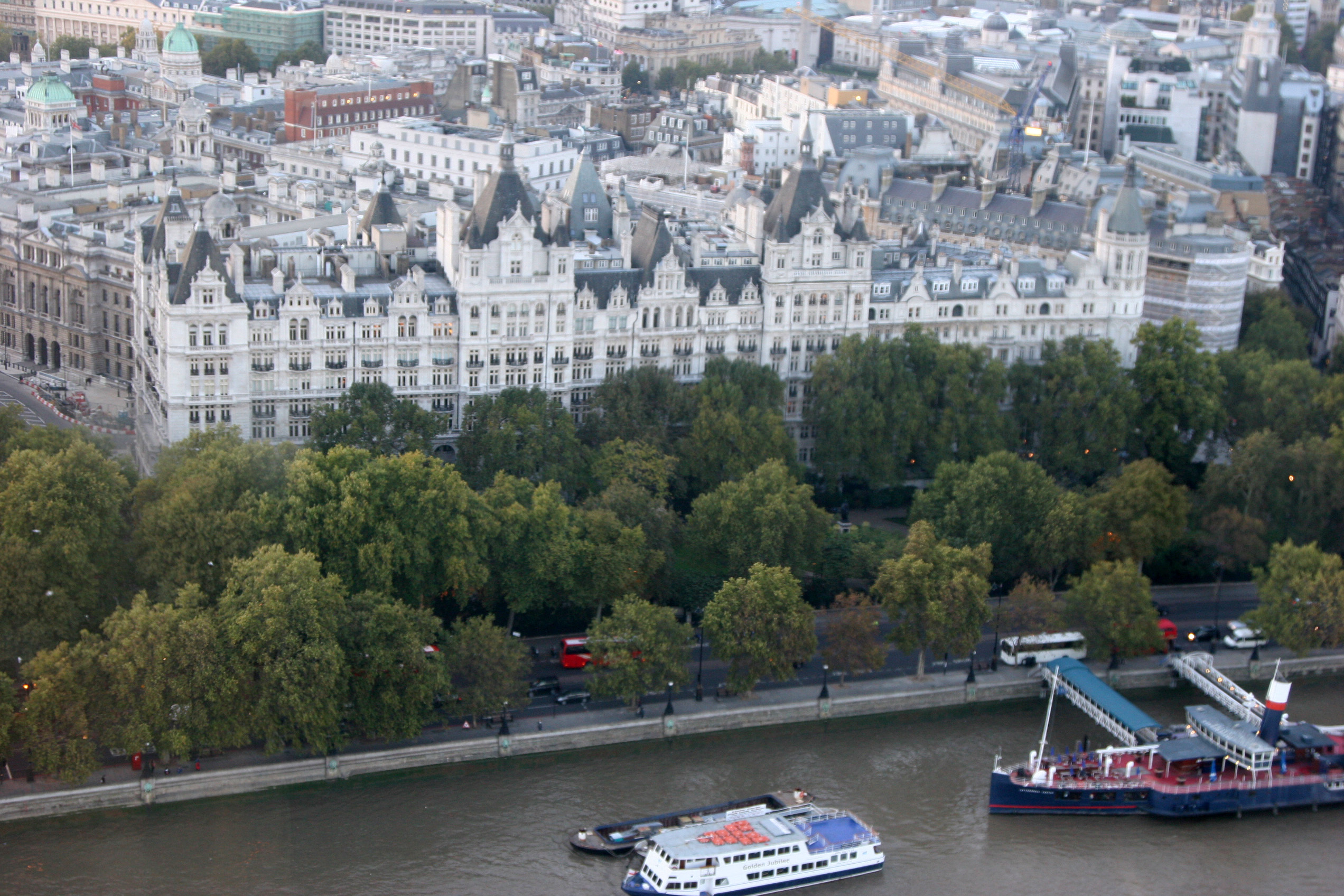 Aerial view of The Waterloo Suite, elegant venue for corporate events by the river.