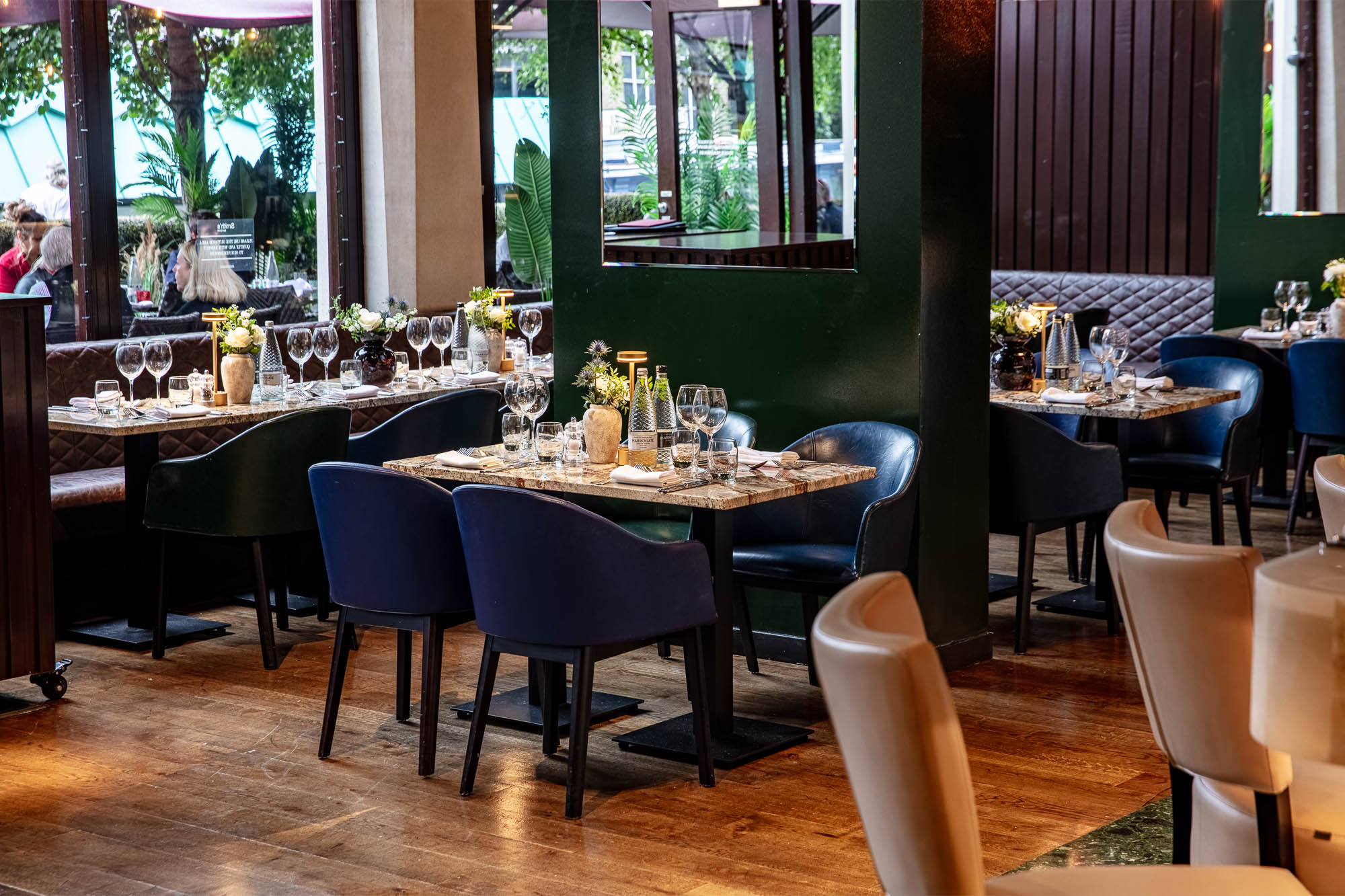 Elegant restaurant setting for exclusive venue hire, perfect for intimate meetings and events.