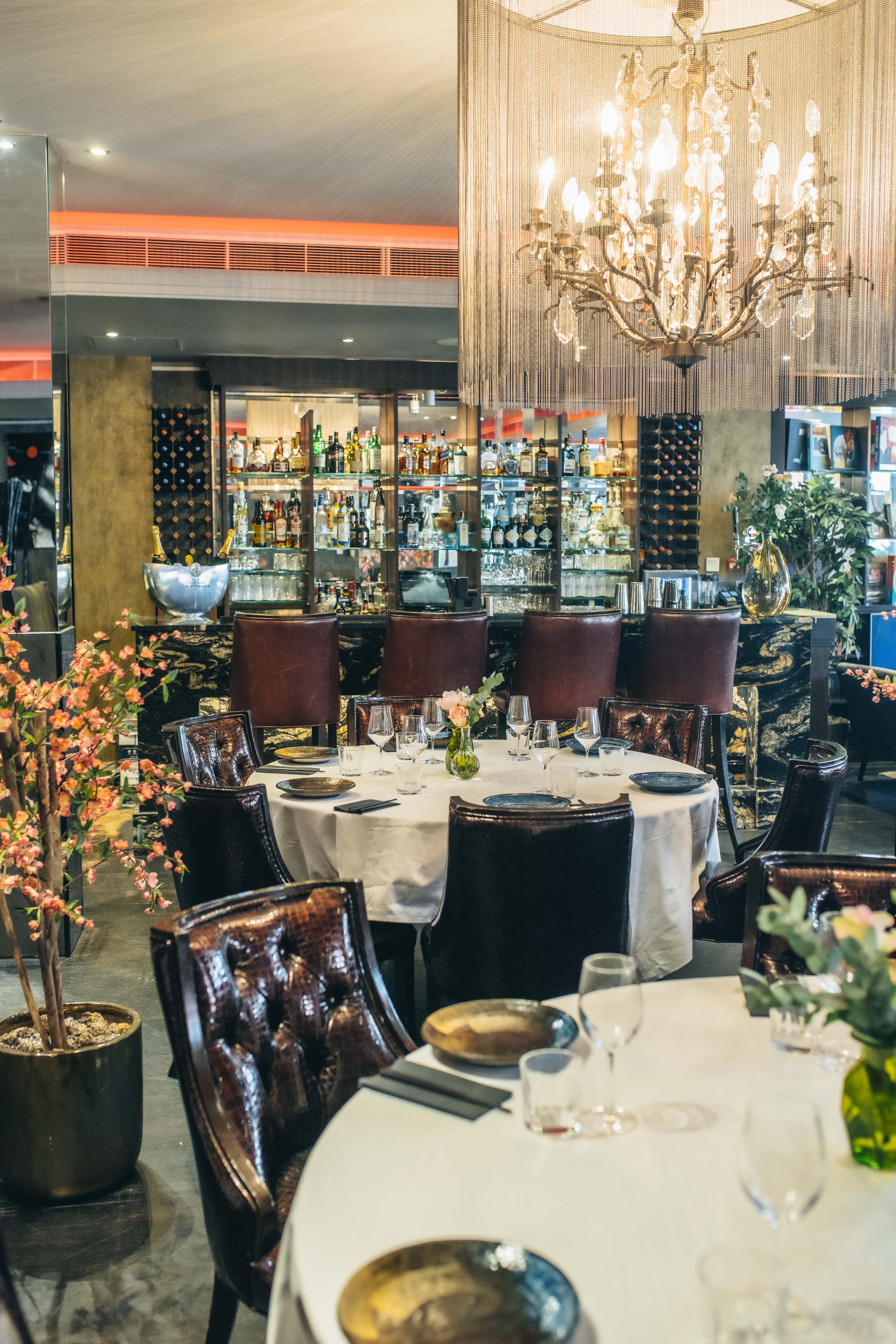 Elegant dining table in The Inner Sanctum, perfect for corporate dinners and events.
