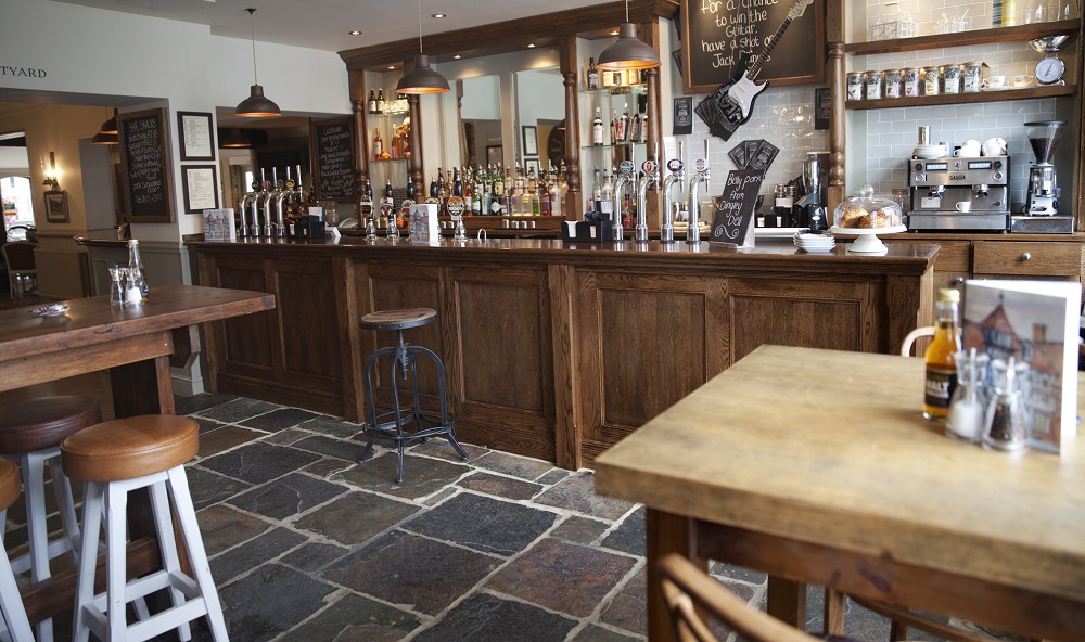 Old Bar at The Crown Hotel: classic pub venue for intimate networking and corporate receptions.