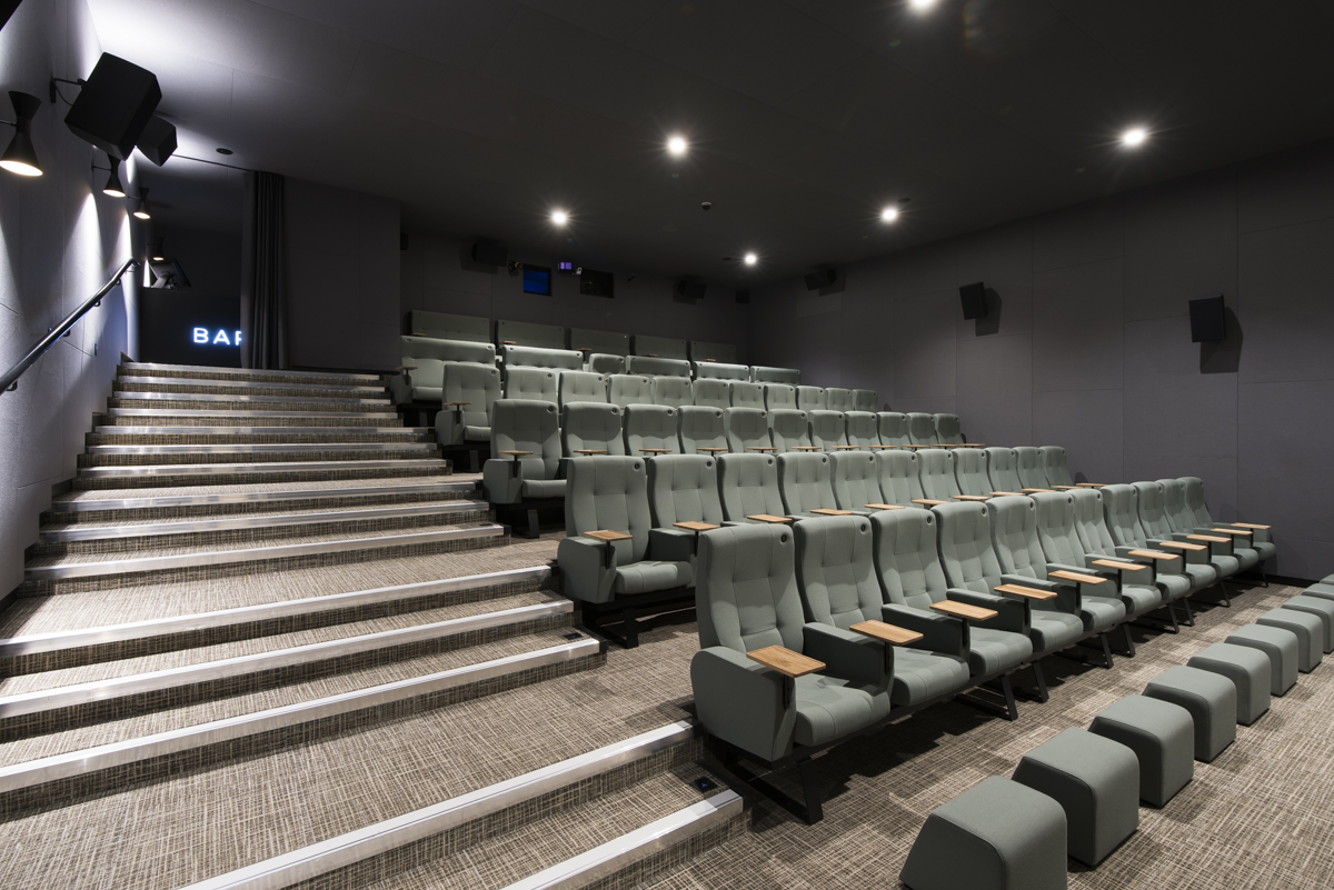 Curzon Aldgate Cinema Screen 1 with tiered seating for film screenings and corporate events.