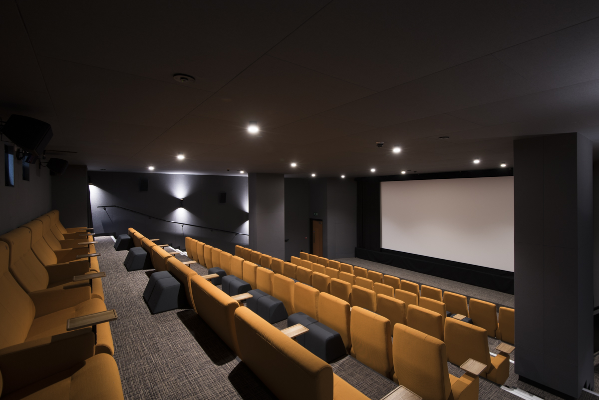 Curzon Aldgate Cinema Screen 2 with tiered seating for corporate events and film screenings.