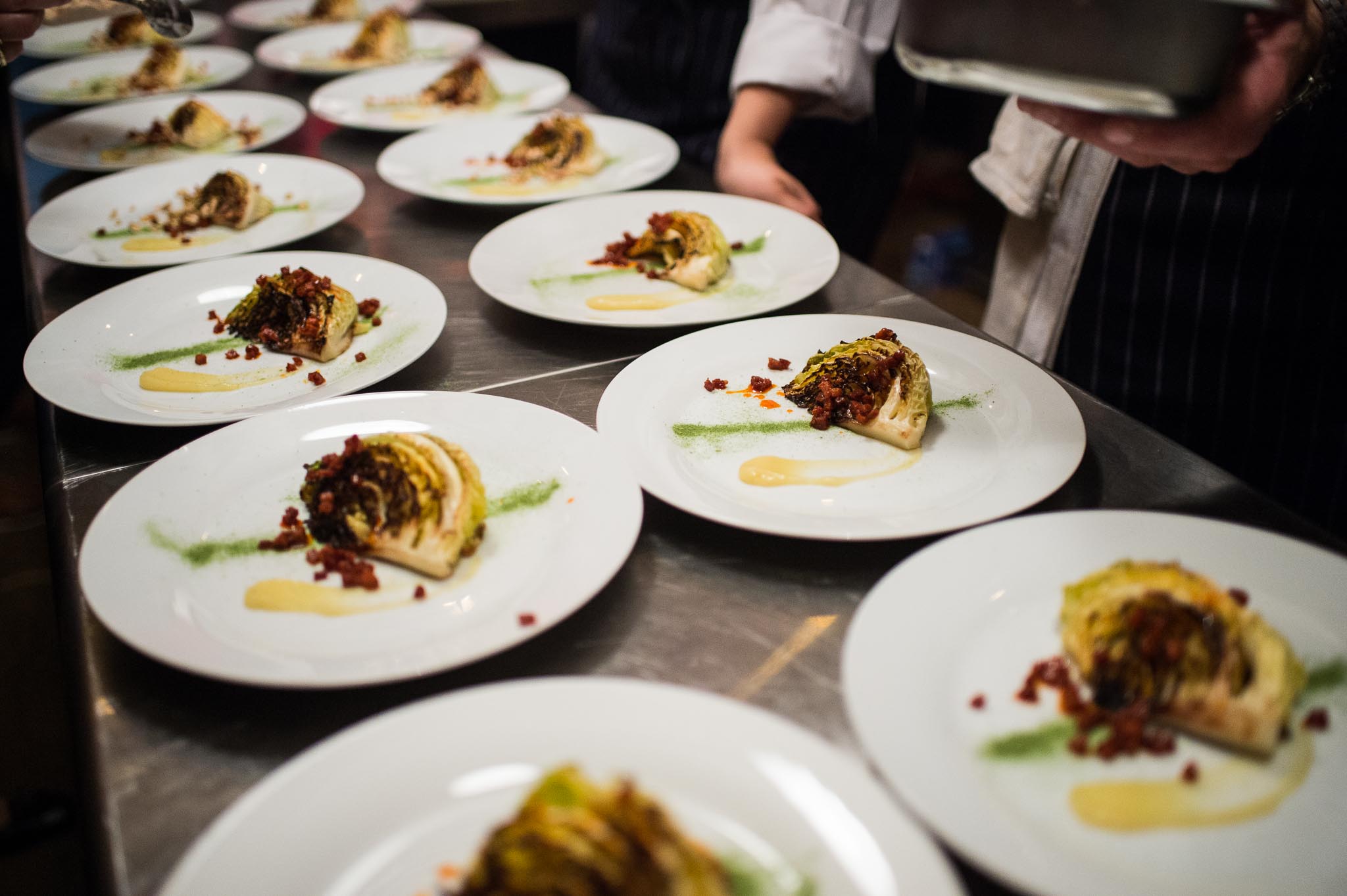 Elegant plated dishes at The Food One, showcasing high-quality catering for events.
