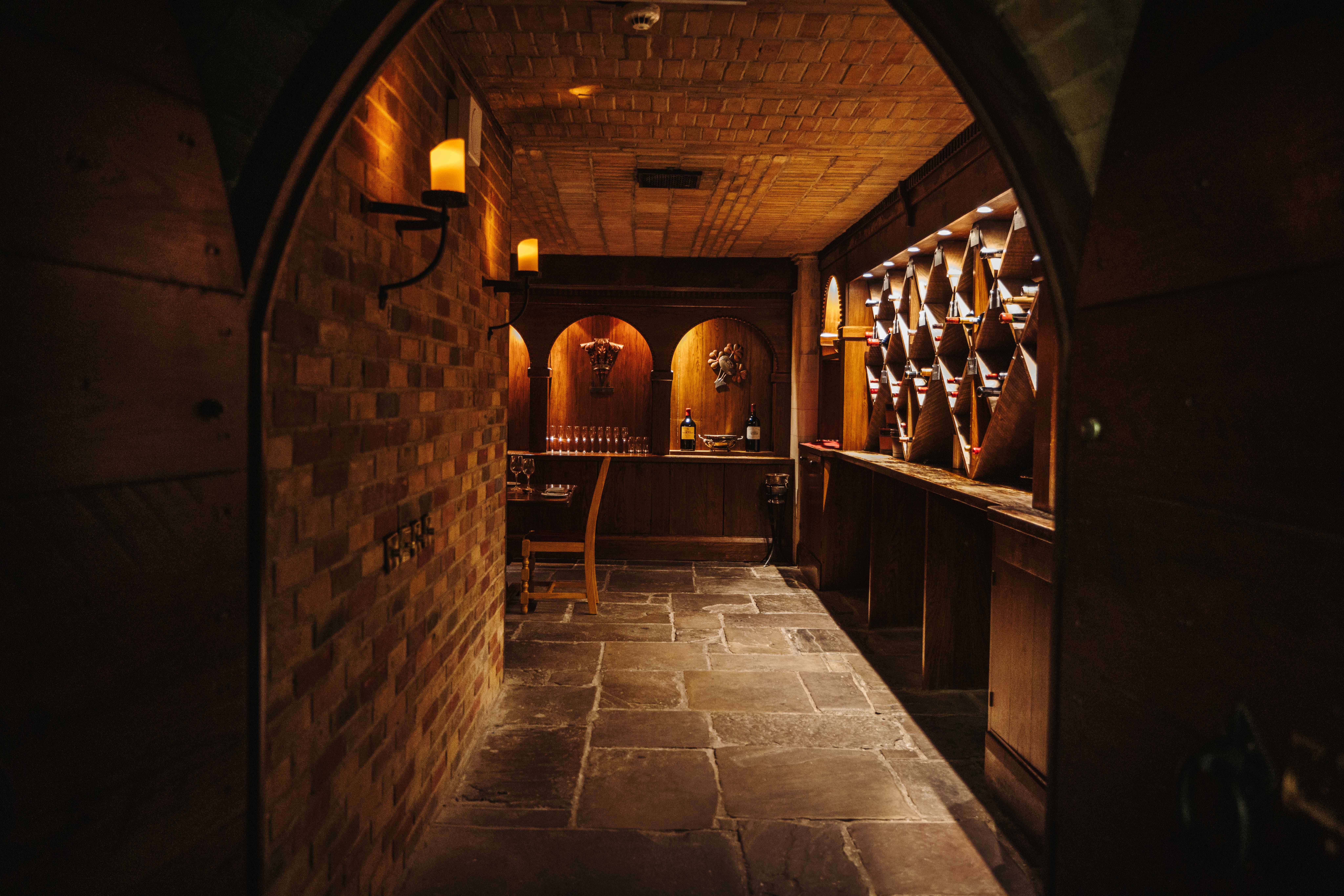 Cozy Twickenham Cellar at Allianz Stadium for intimate meetings and private events.