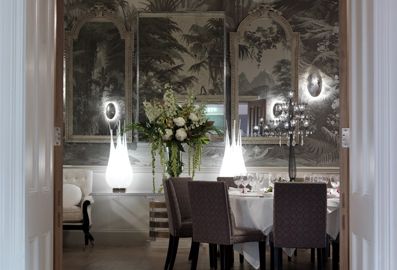 Elegant dining space at Haymarket Hotel, ideal for upscale events and gatherings.