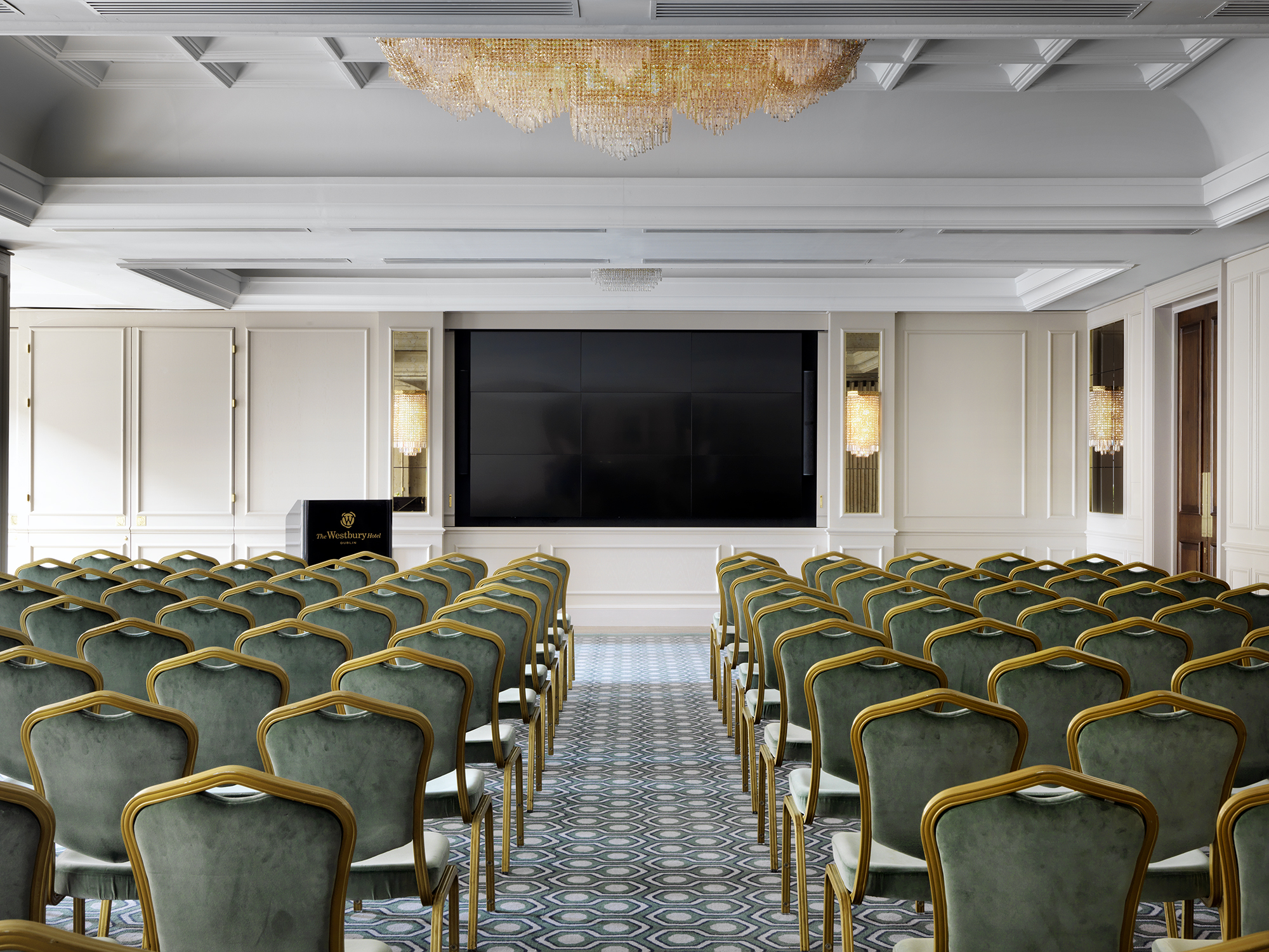 Grafton Suite at The Westbury Hotel, Dublin - elegant meeting room for conferences and workshops.