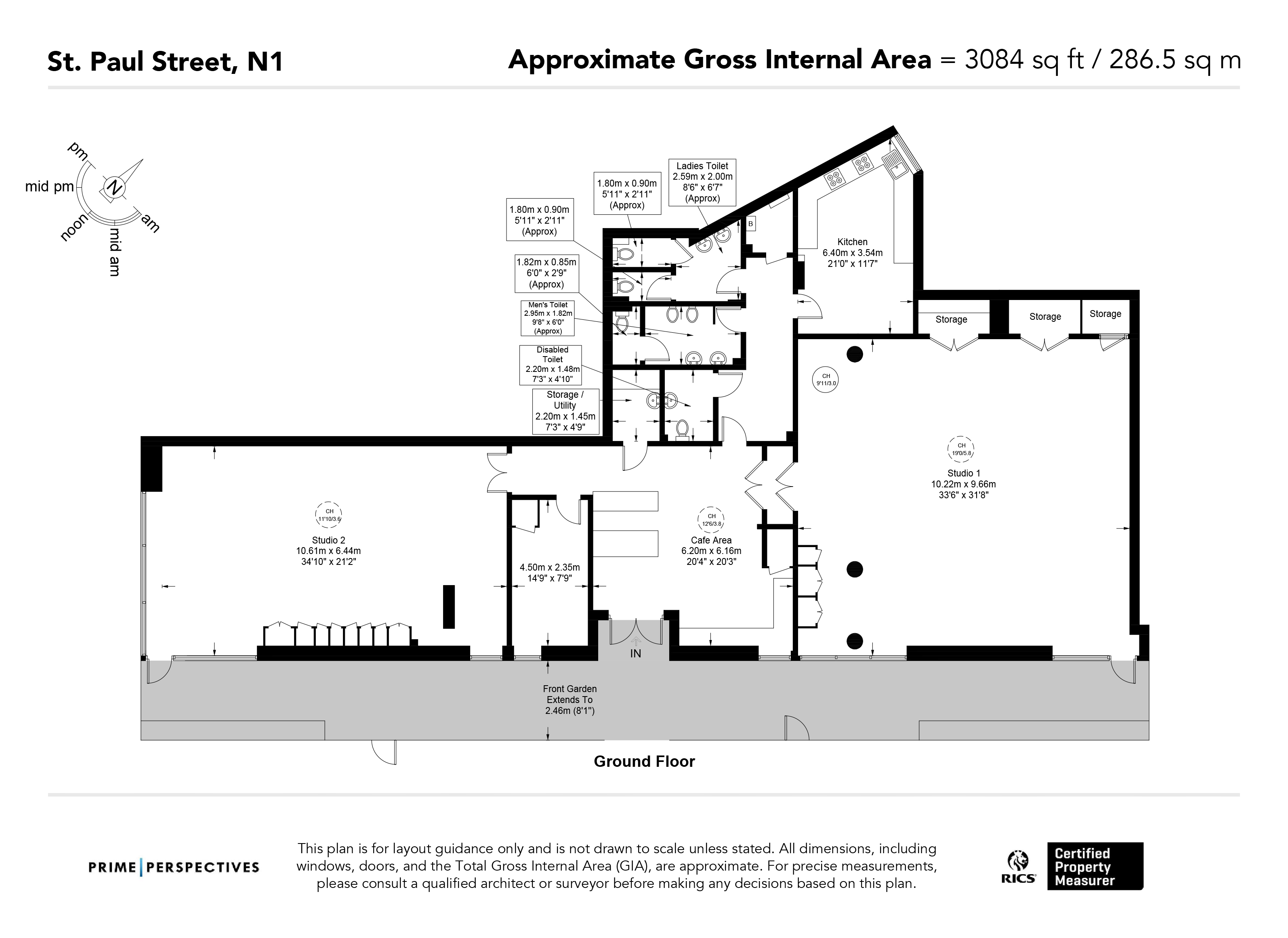 Main Room floor plan at The Arc Centre, Islington for events and networking.