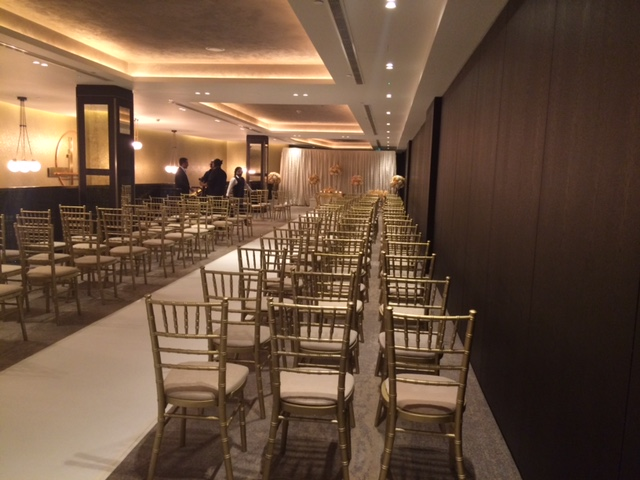 Elegant Globe Suite at Hilton London Bankside, ideal for weddings and formal events.