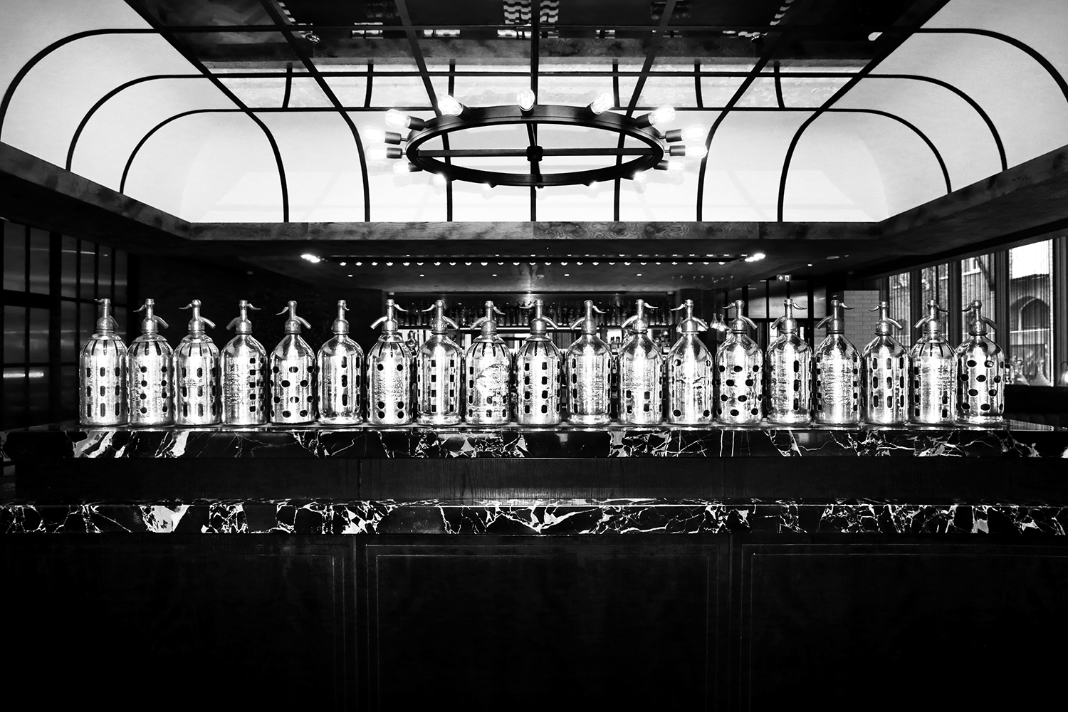 Sleek Distillery Bar at Hilton London Bankside, perfect for cocktail receptions and networking.