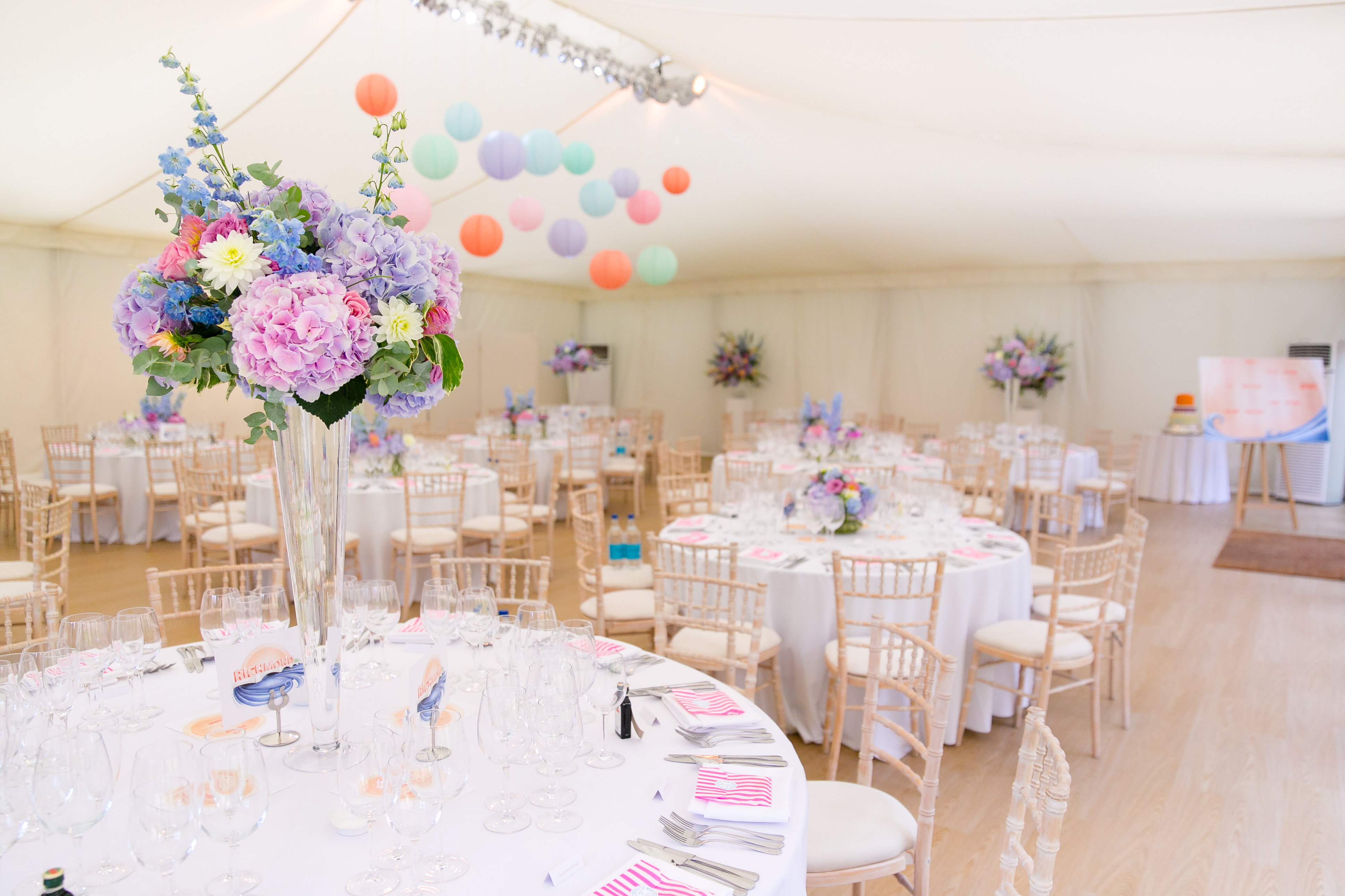 Elegant event space at Fulham Palace, perfect for weddings and upscale gatherings.