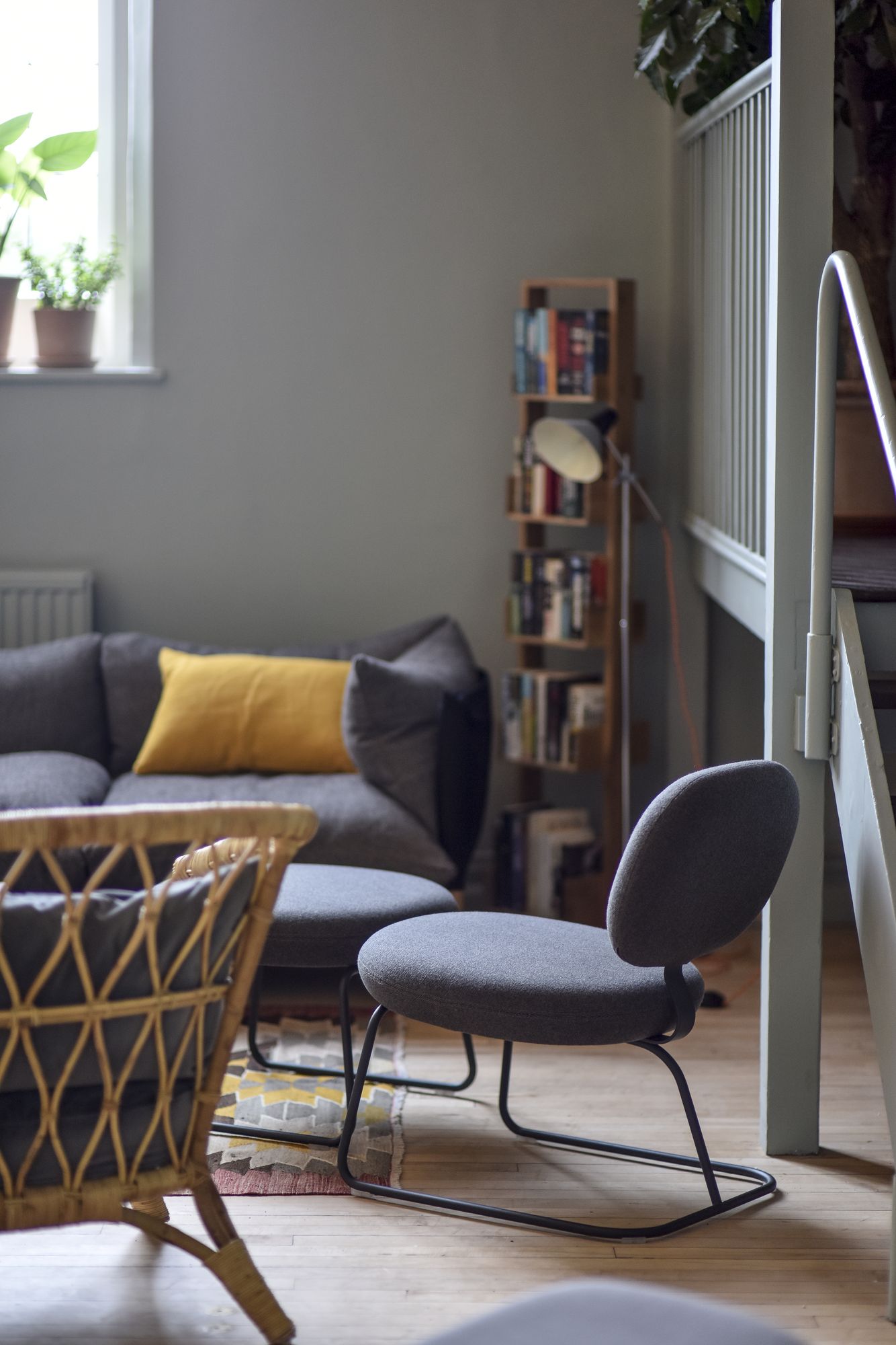 Cozy meeting venue with warm lighting and bookshelf at Refettorio Felix, St Cuthbert's Centre.