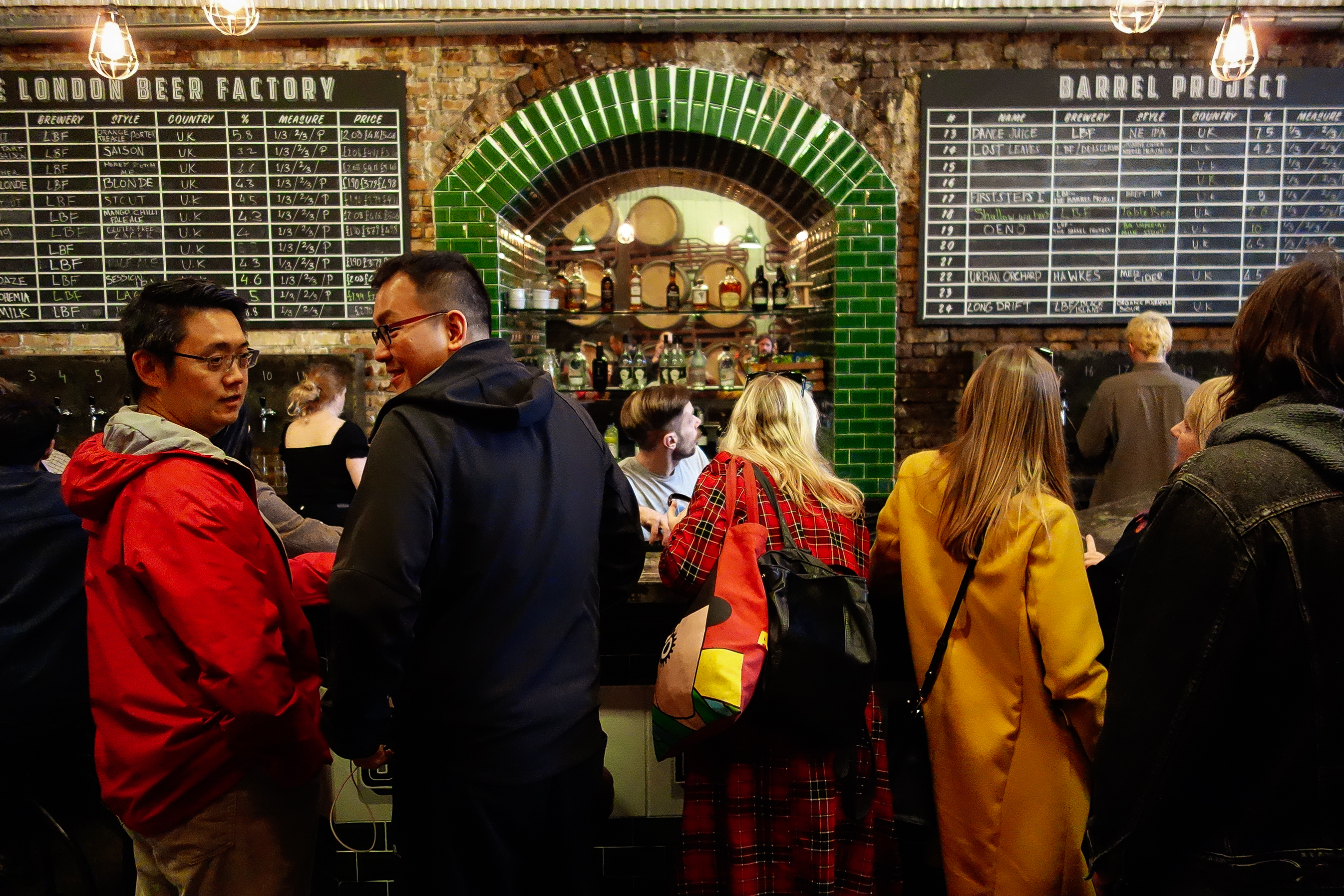 Vibrant bar scene at The Barrel Project, perfect for networking events and casual gatherings.