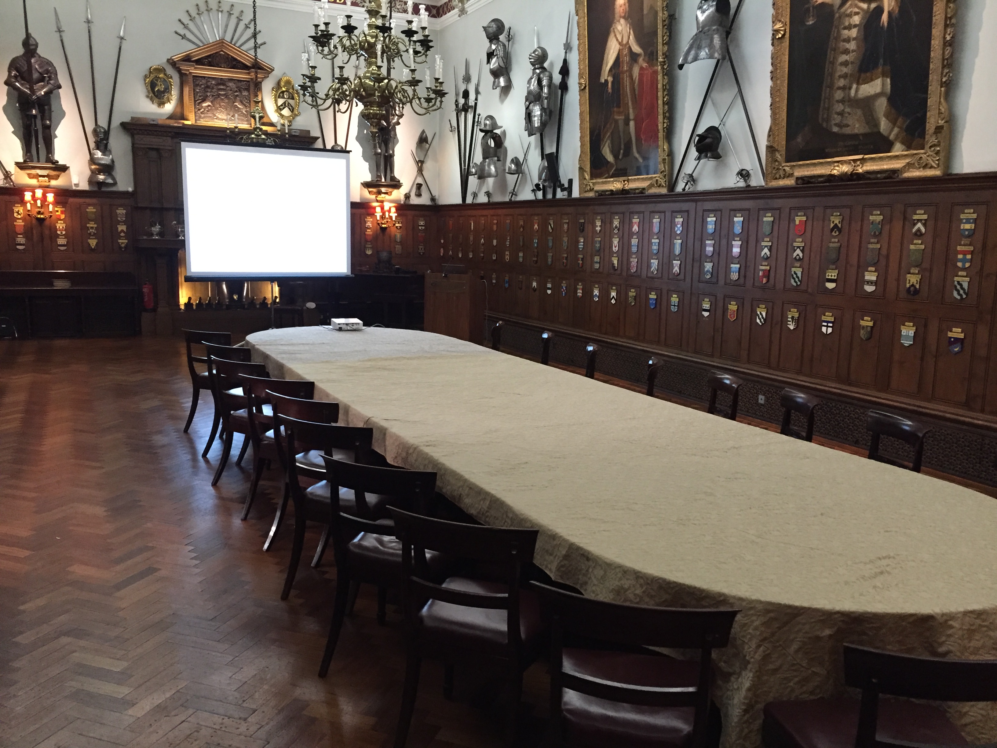 Livery Hall at Armourers' Hall, elegant meeting room for corporate events and gatherings.