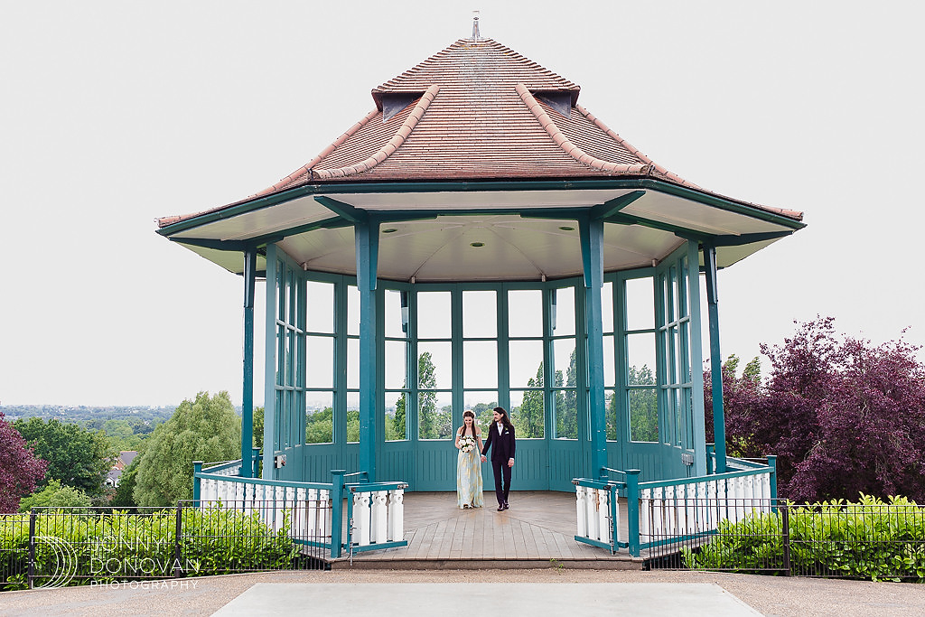 Charming gazebo at Horniman Museum, perfect for outdoor weddings and events.