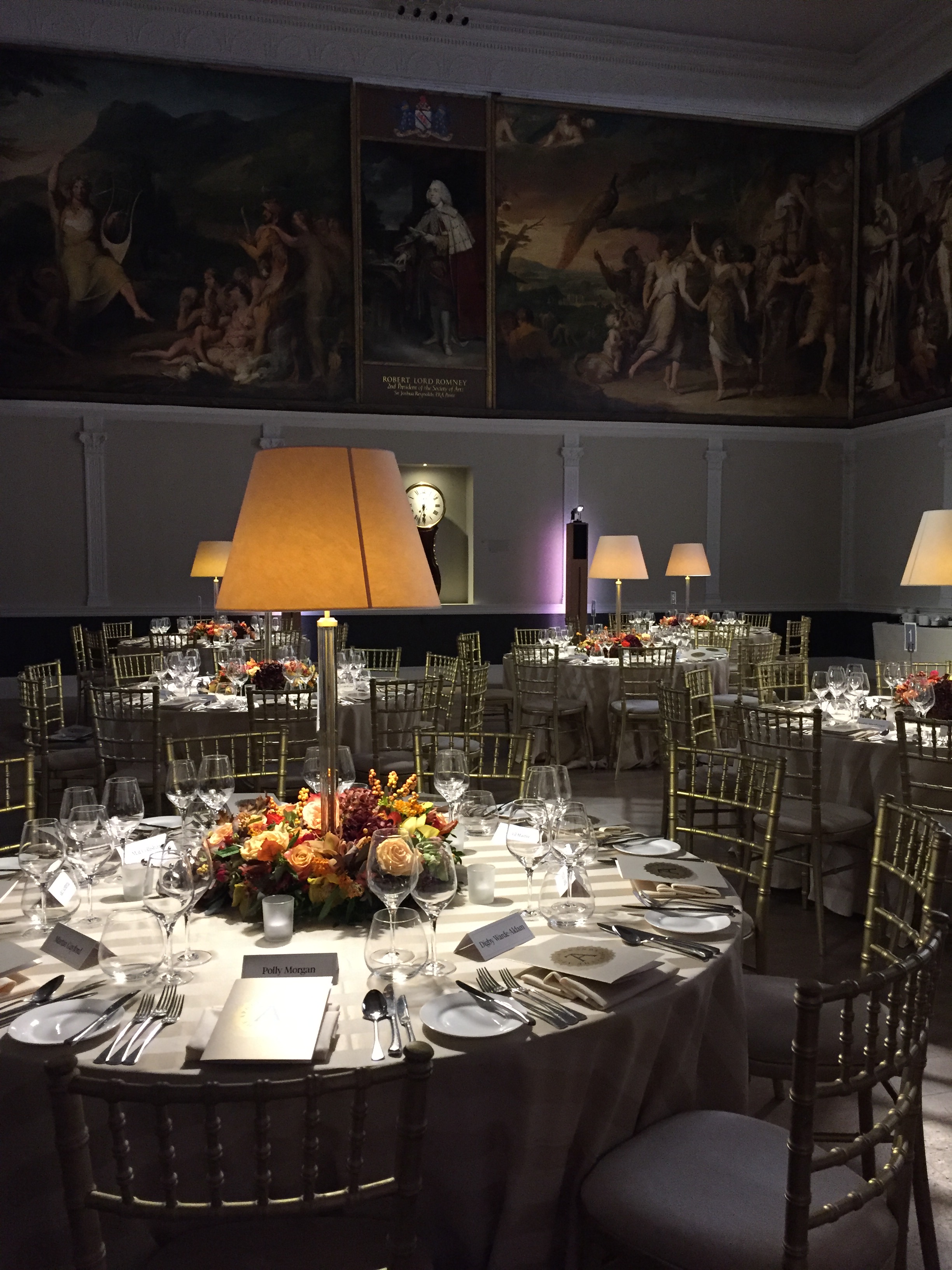 Elegant banquet hall at RSA House for upscale Christmas parties and corporate events.