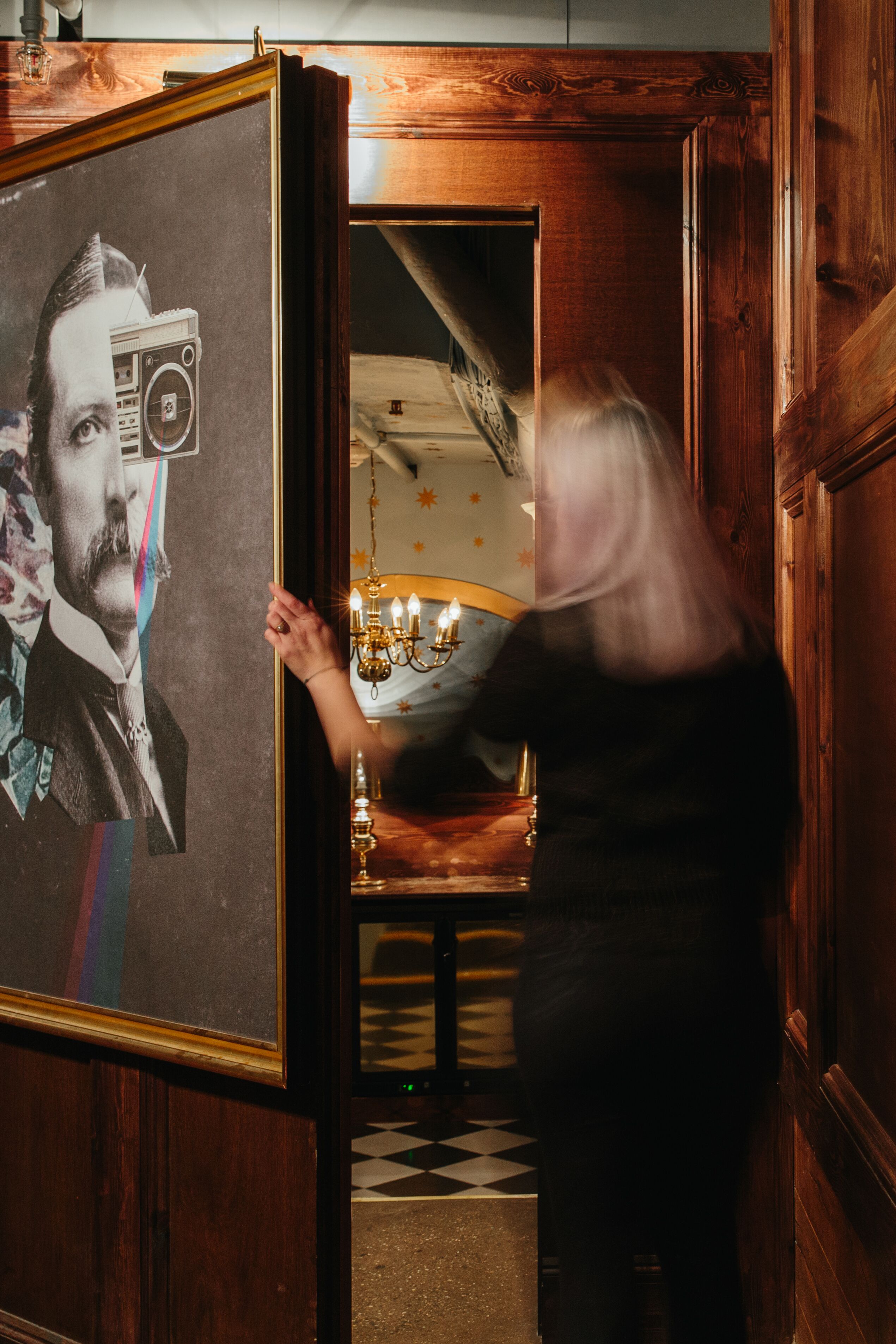 Grand Hall entrance at The Escapologist, vintage charm for events and gatherings.
