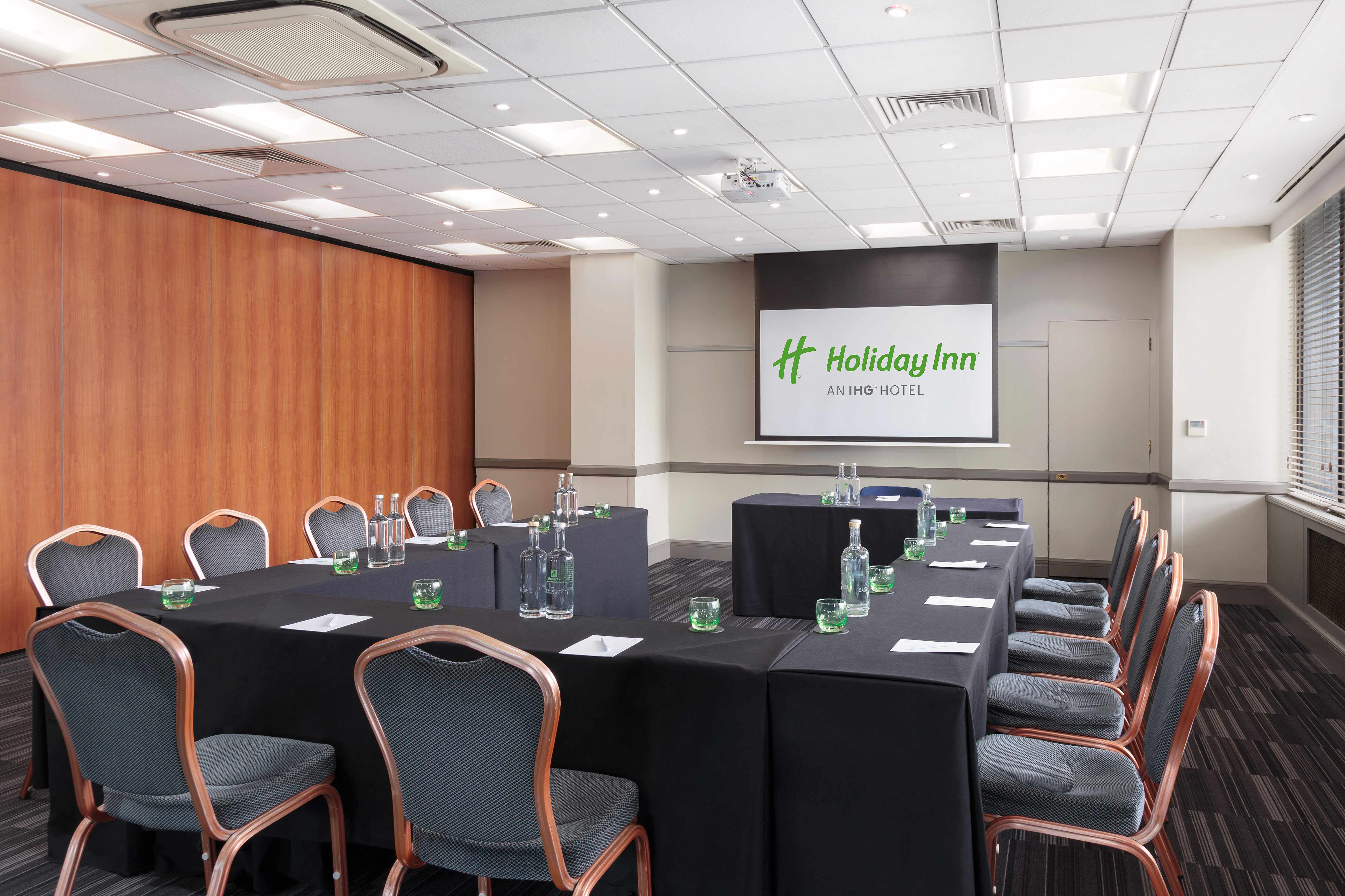 Hockney in a professional meeting room at Holiday Inn Kensington, ideal for corporate events.