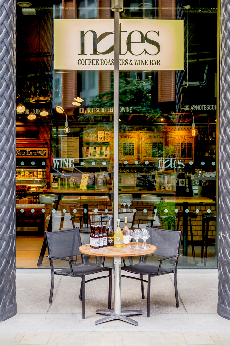 Stylish café venue in Kings Cross for networking events with outdoor seating.
