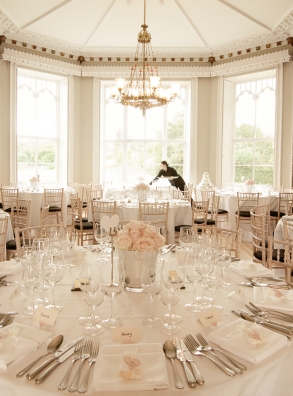 Elegant banquet room at Nonsuch Mansion, ideal for weddings and corporate events.