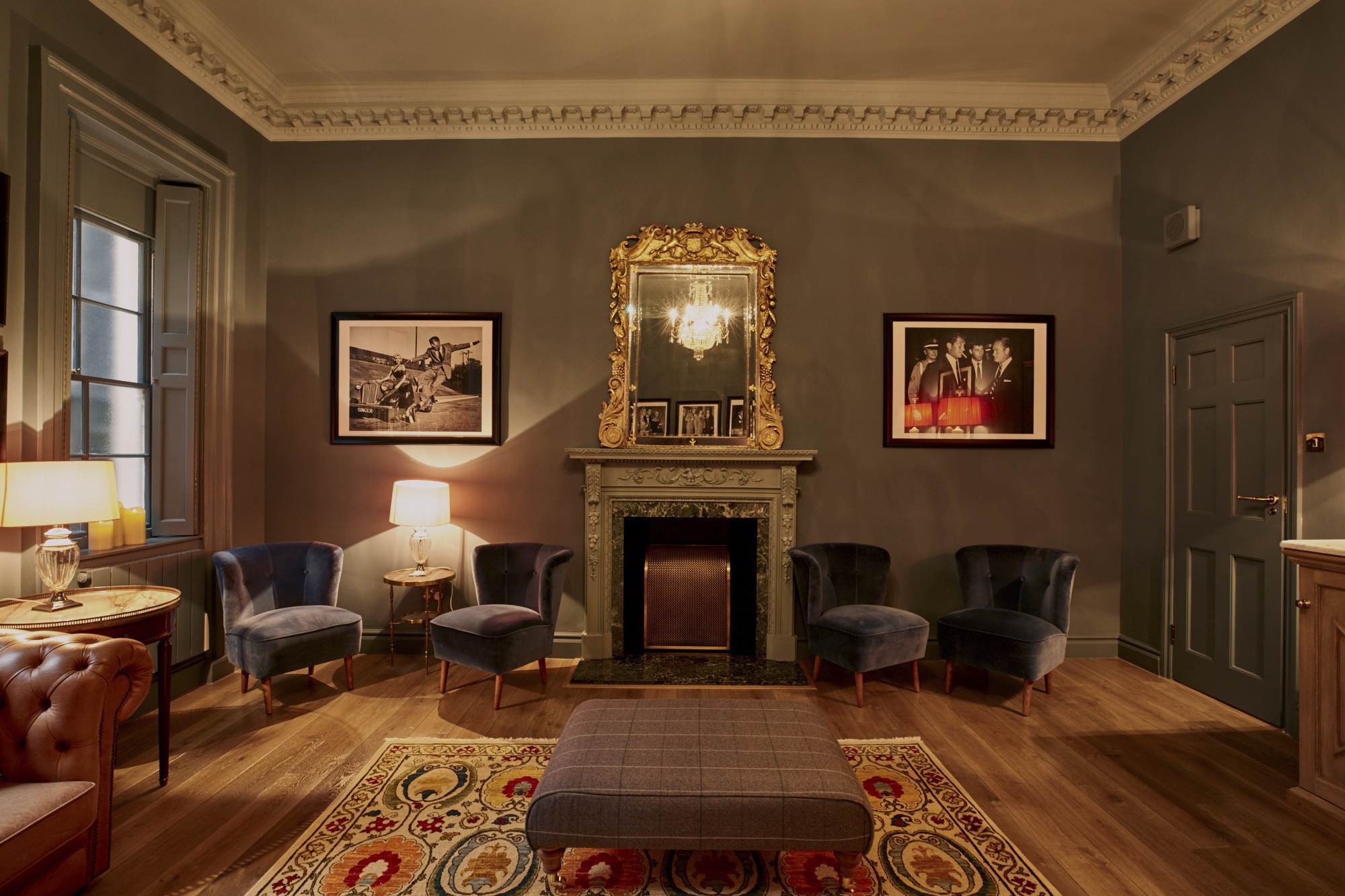 Argyll Suite at London Palladium: elegant meeting space with plush seating for networking events.