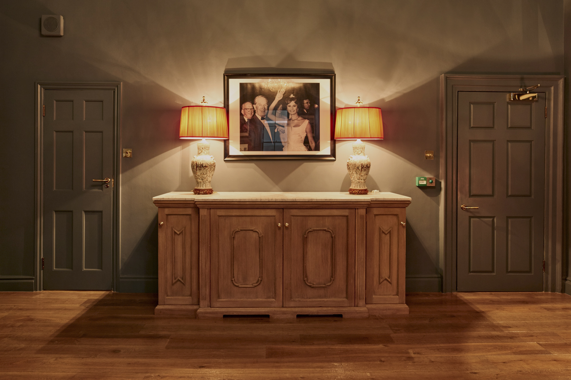 Argyll Suite entryway at London Palladium, elegant decor for upscale events.