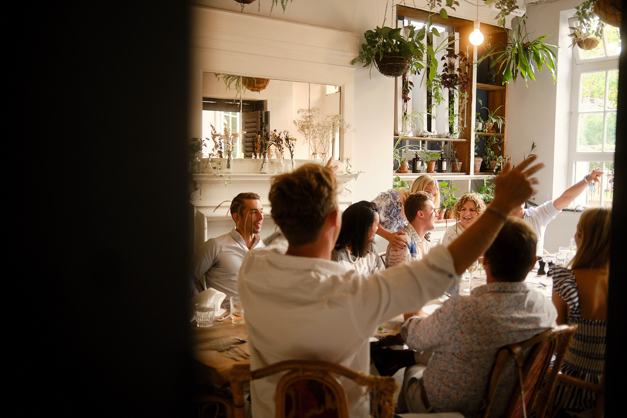 Private dining room at Bourne & Hollingsworth, ideal for intimate meetings and events.