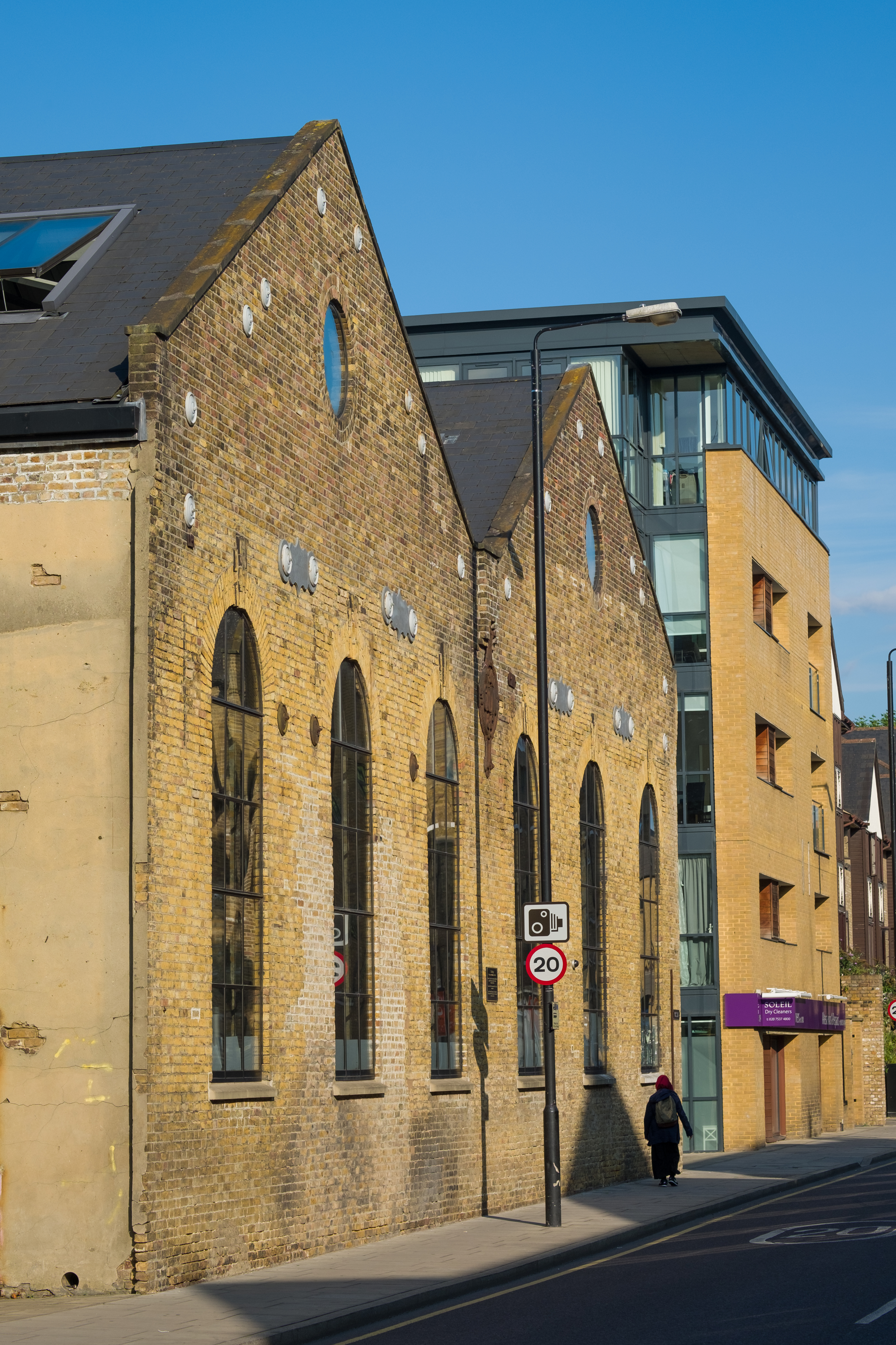 Exhibition Hall at Craft Central: historic brick and modern glass venue for events.