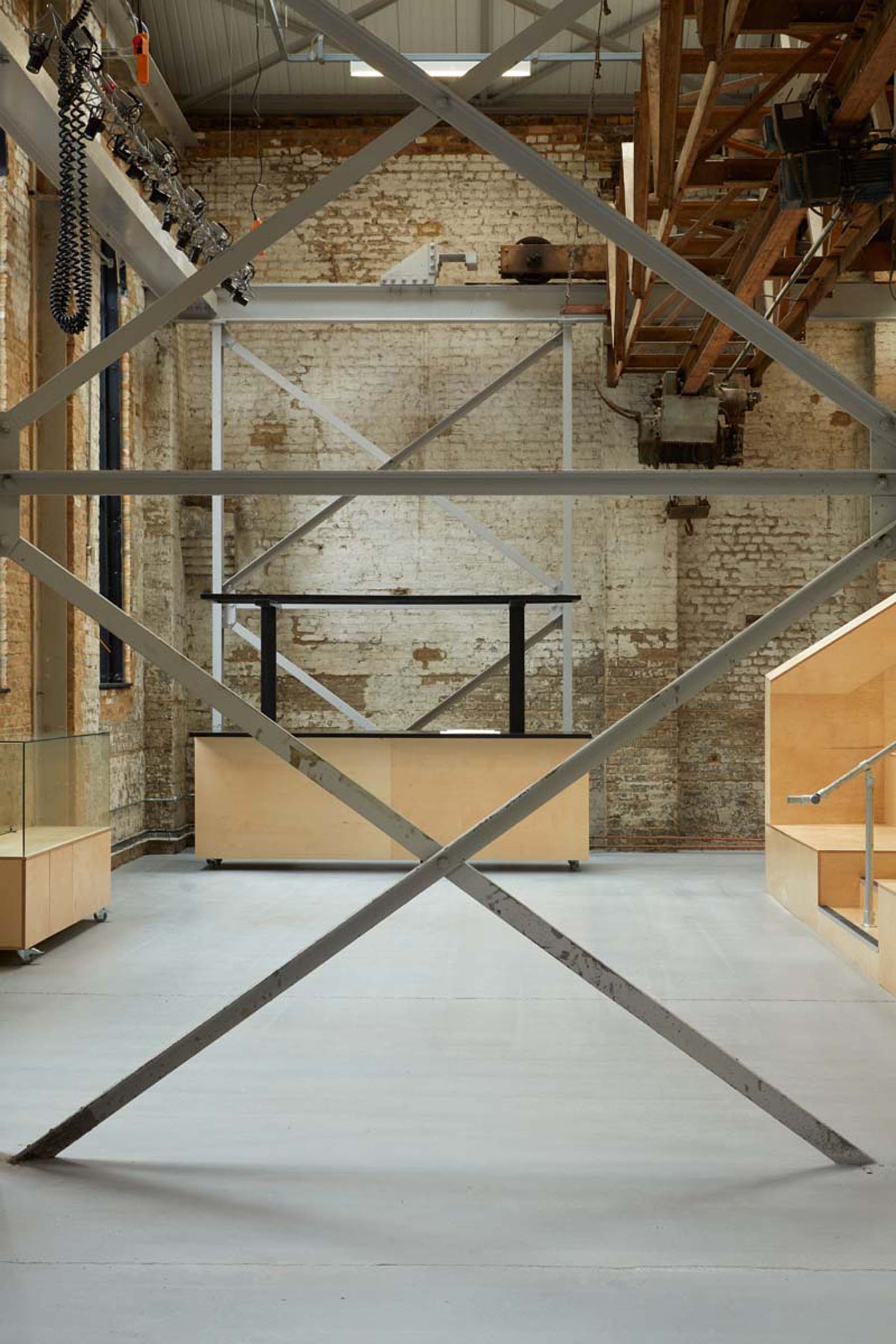 Exhibition Hall at Craft Central: industrial space with exposed brick for versatile events.
