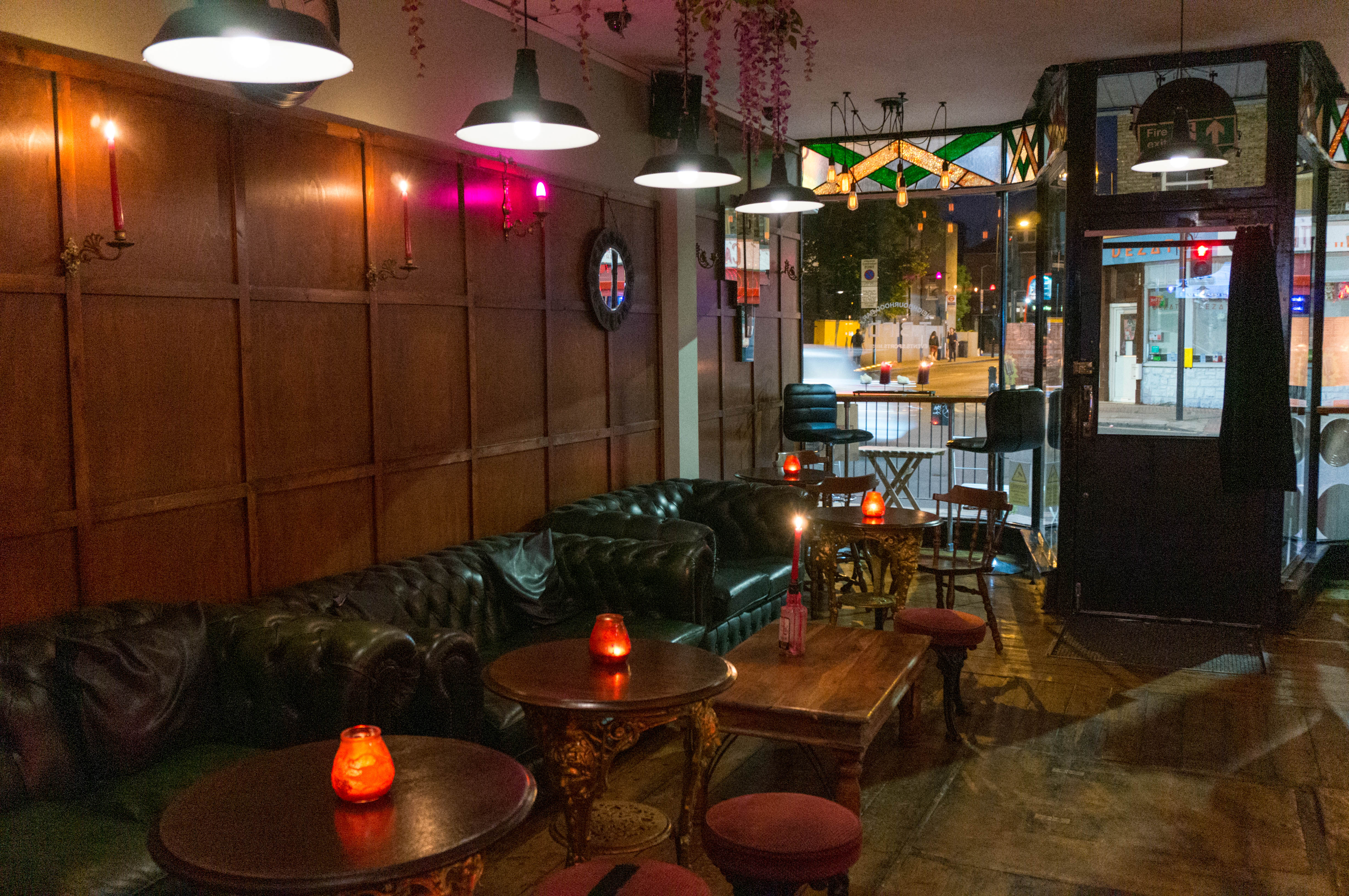 Cozy Main Bar in T-Bird, perfect for networking events and small gatherings.