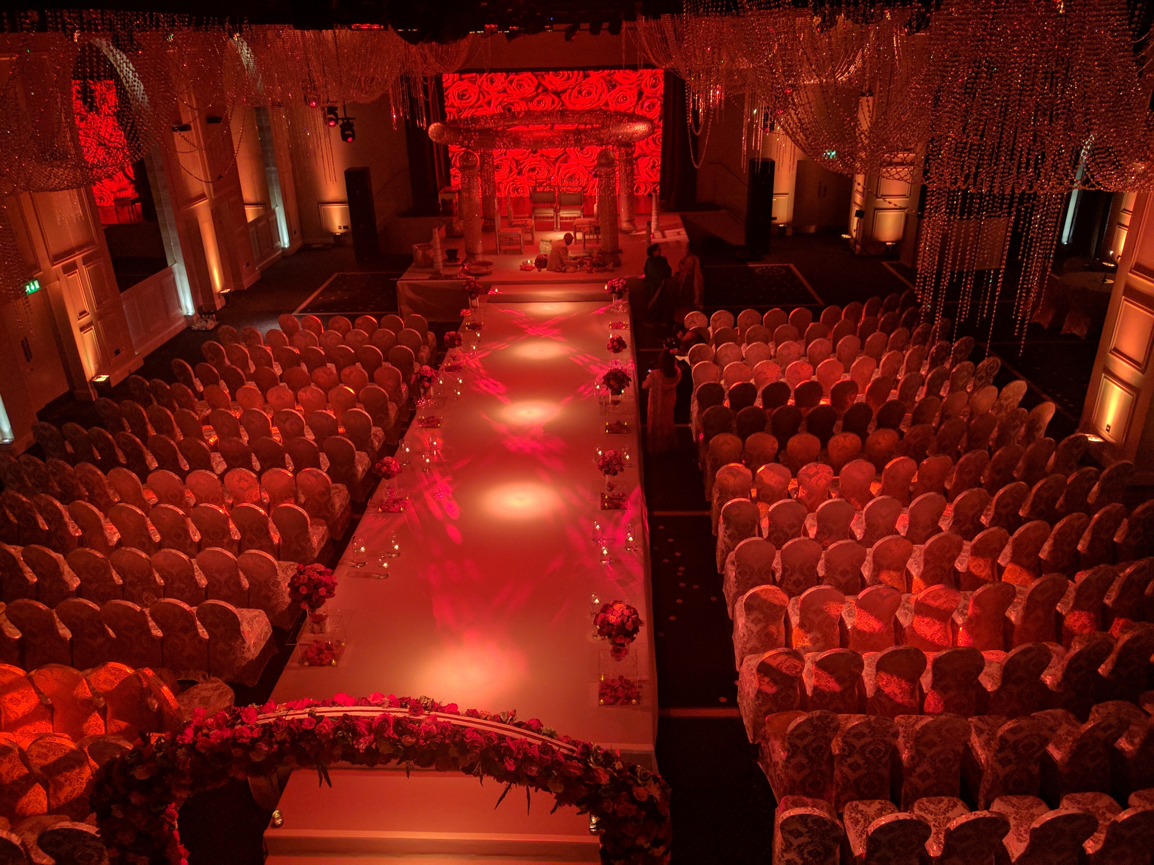 Elegant event space in Mercure Manchester Piccadilly, perfect for weddings and galas.