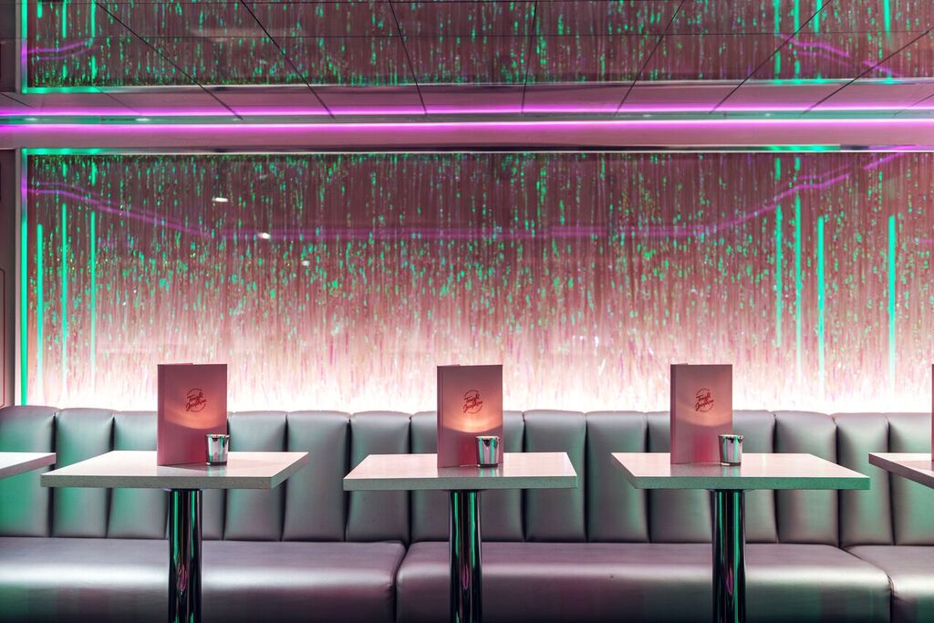 Sleek event space at Tonight Josephine Waterloo, perfect for networking and cocktail receptions.