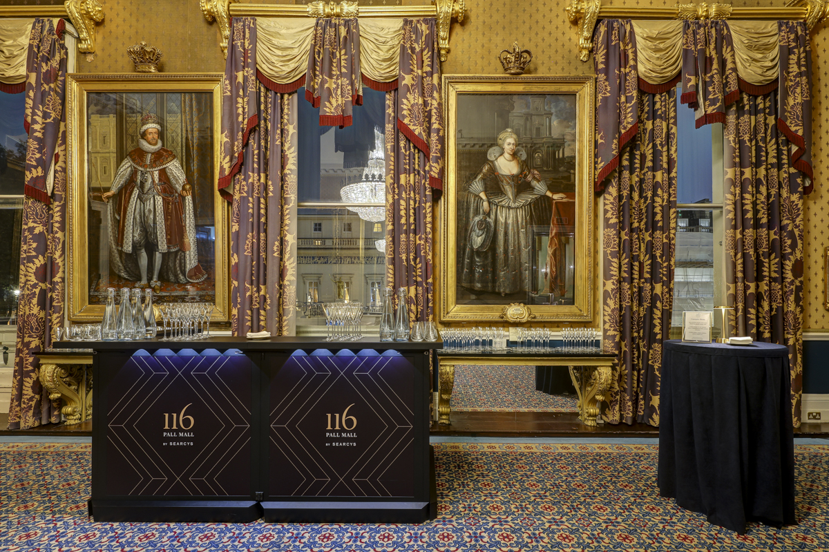 Elegant event space at Waterloo, 116 Pall Mall, perfect for formal gatherings and meetings.