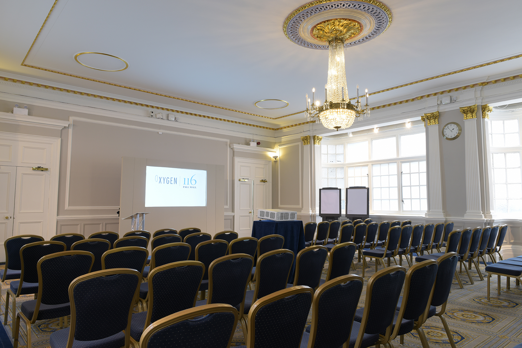 Elegant meeting room at Burton, 116 Pall Mall, ideal for corporate events and seminars.