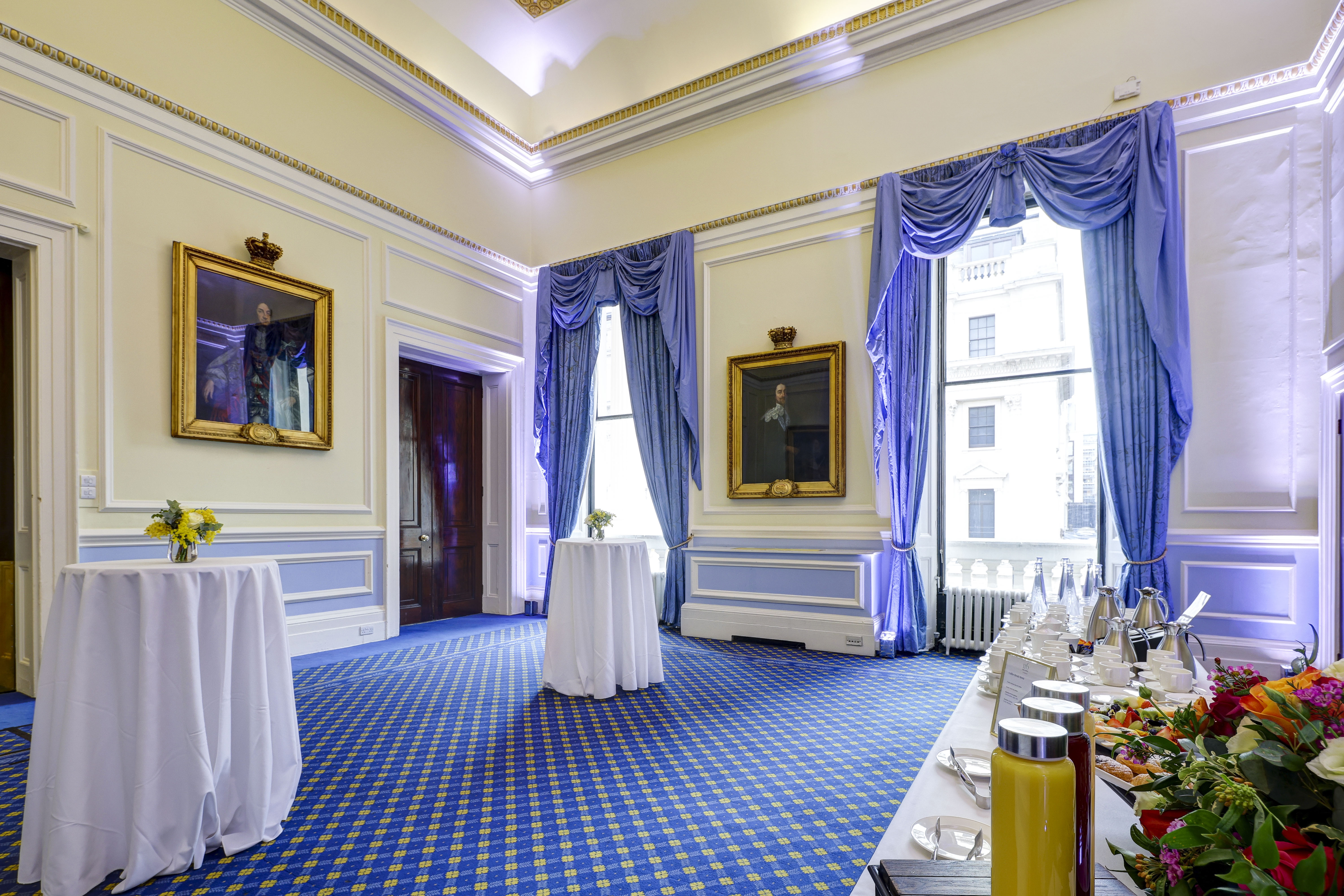 Elegant St James Rooms at 116 Pall Mall, perfect for networking events and receptions.