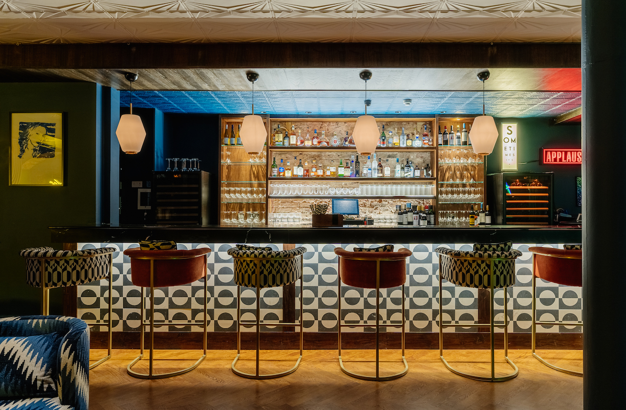 Stylish cocktail bar at Century Club, perfect for networking events and gatherings.