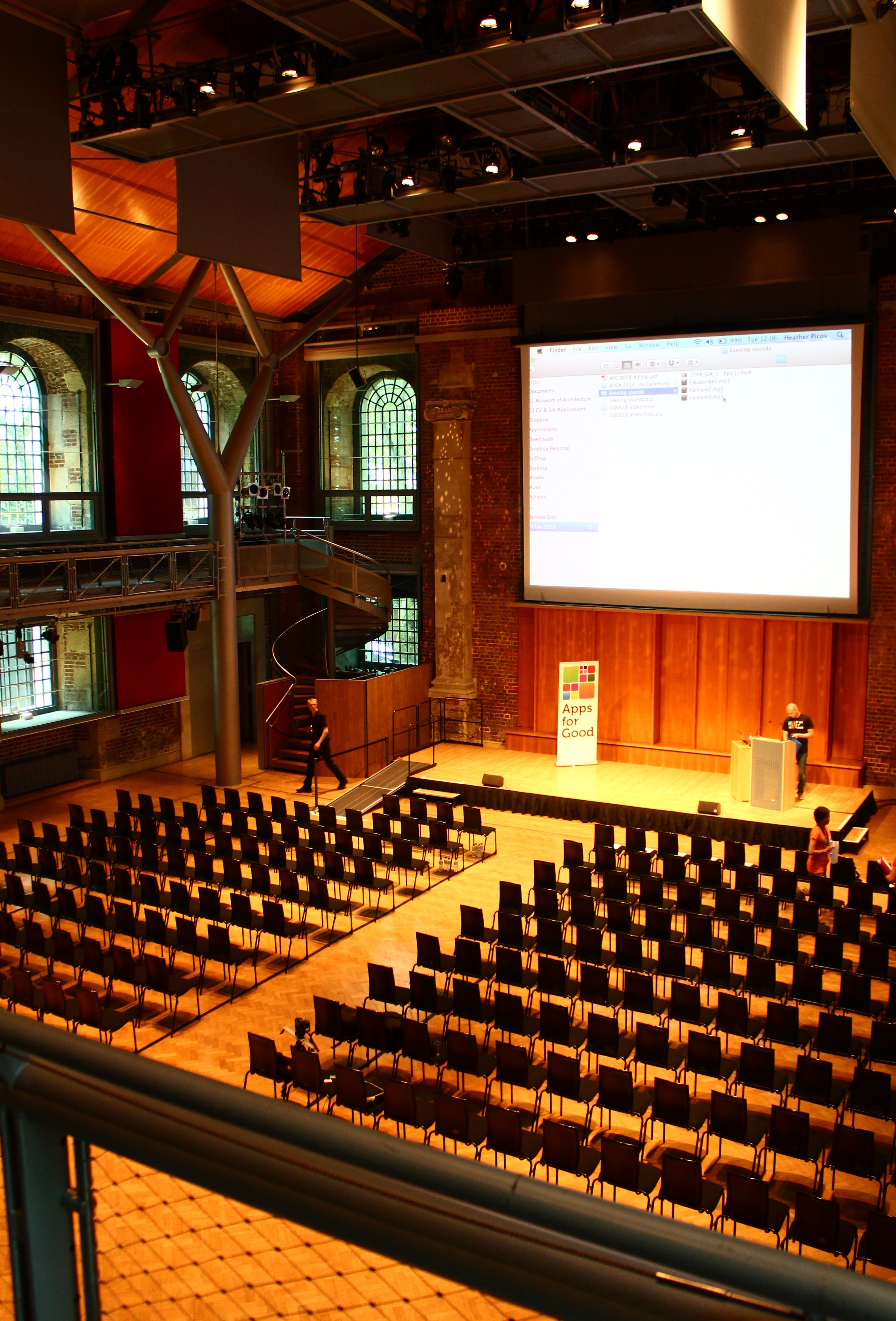 Jerwood Hall LSO St Luke's event venue stage screen