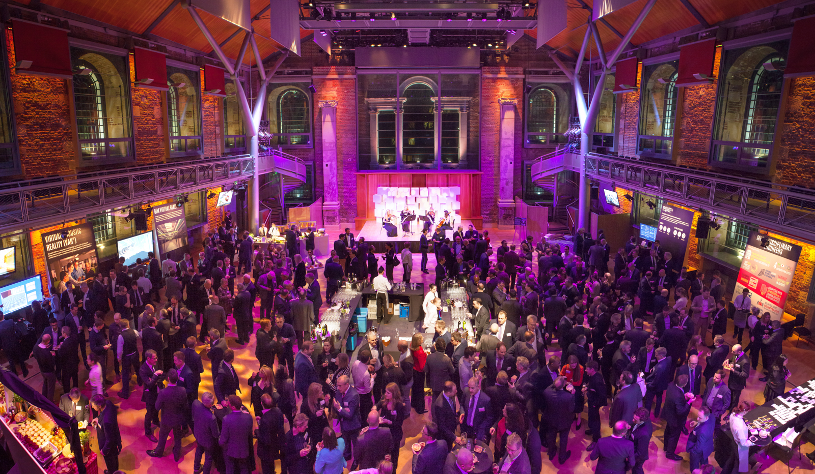 Jerwood Hall event reception stage networking