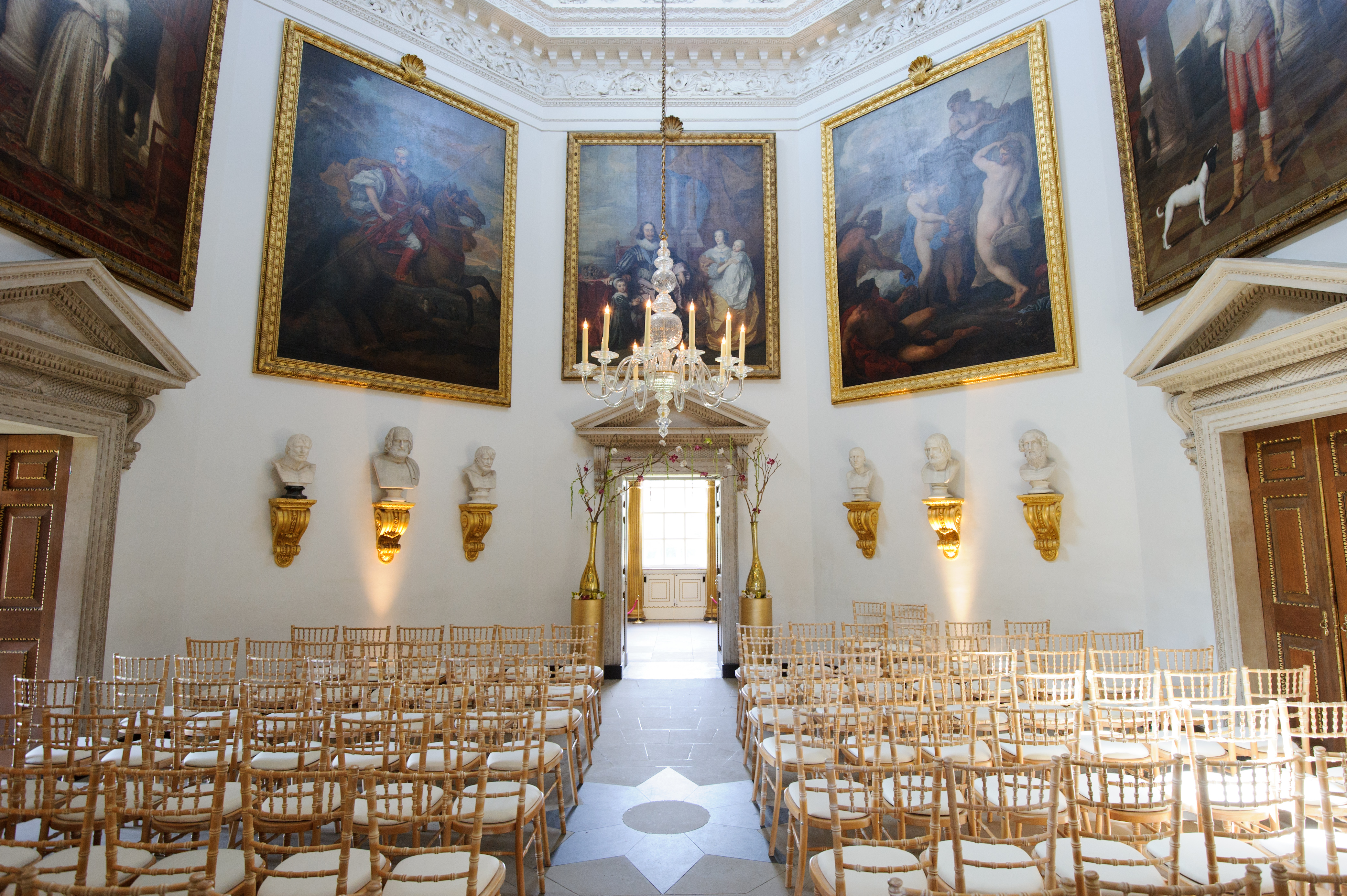 Chiswick House event space with elegant decor, ideal for upscale ceremonies and meetings.