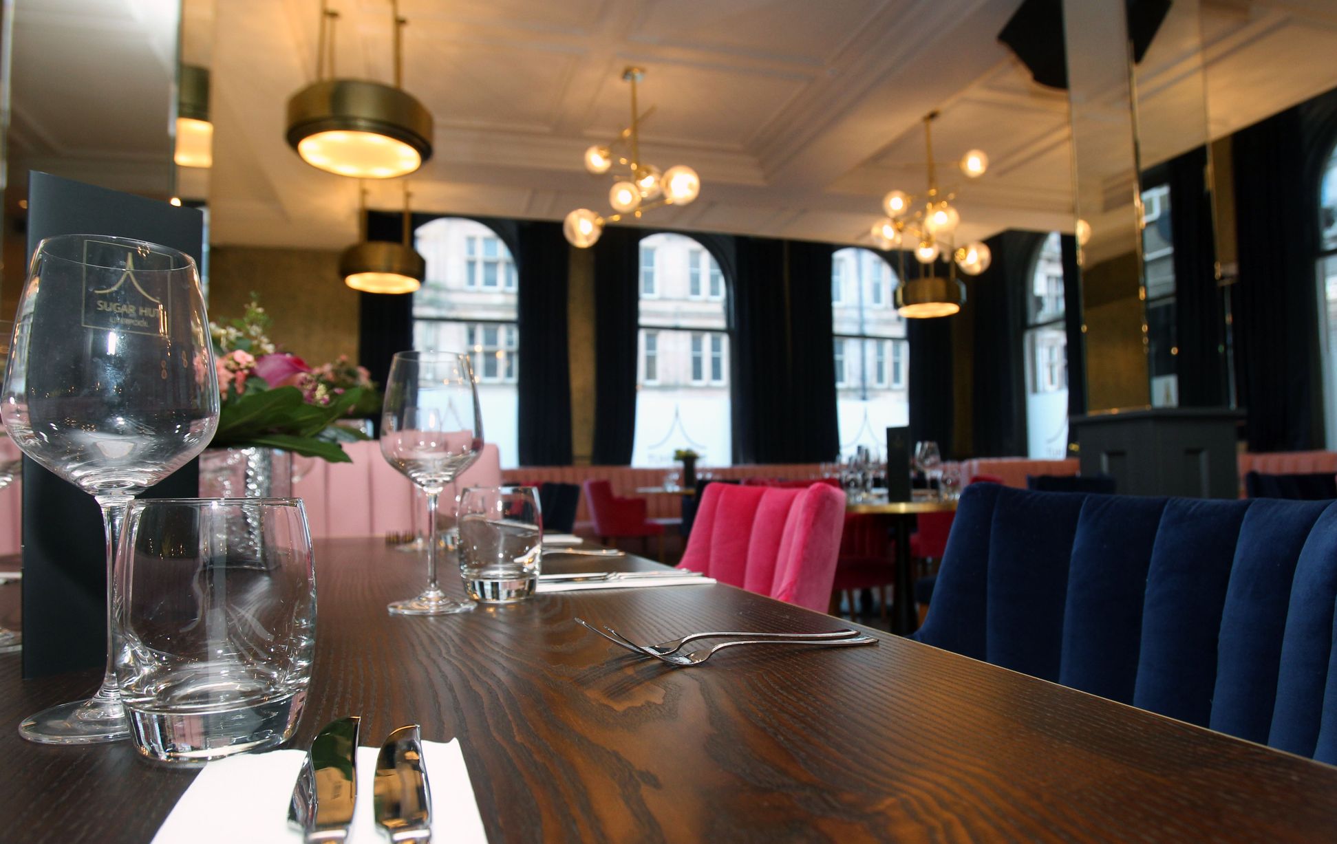 Stylish dining venue in Sugar Hut Liverpool for corporate events and intimate gatherings.