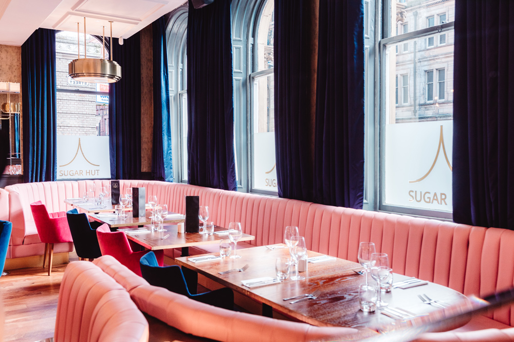 Stylish restaurant venue in Sugar Hut Liverpool for intimate meetings and events.