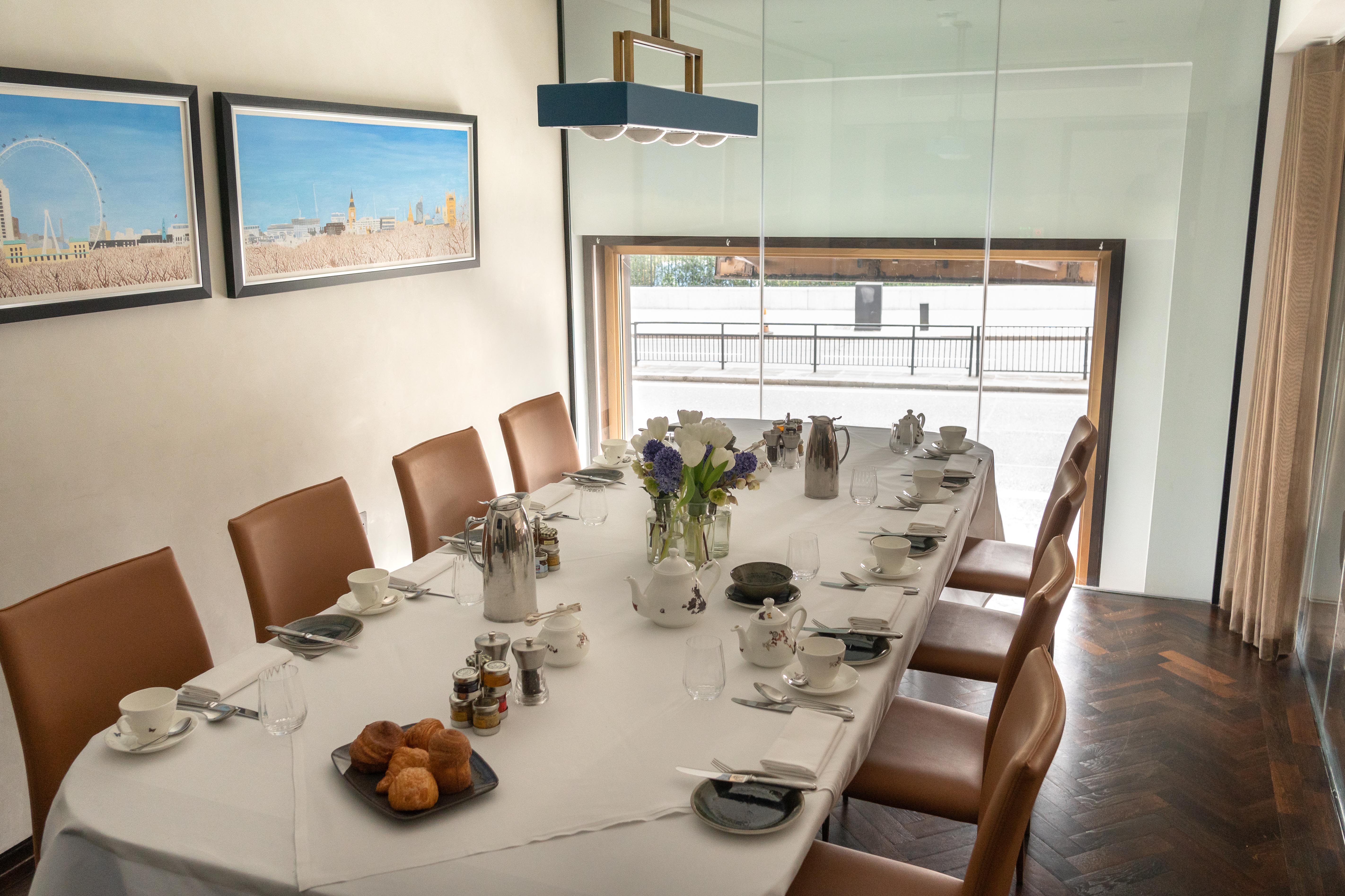 Elegant meeting room at The Athenaeum Hotel, perfect for exclusive events and gatherings.