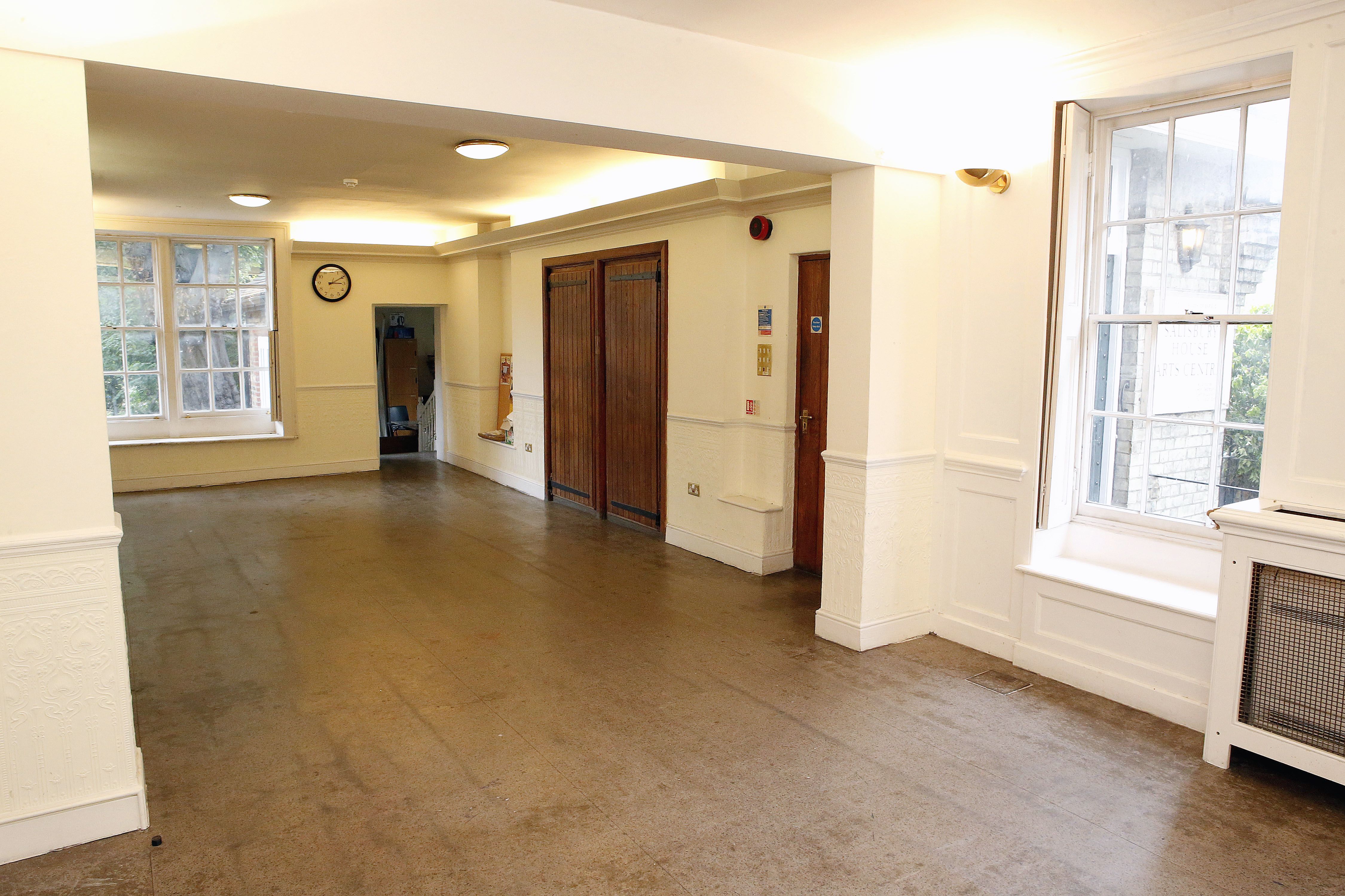 Ground Floor Salisbury Room: versatile event space with natural light for meetings and workshops.