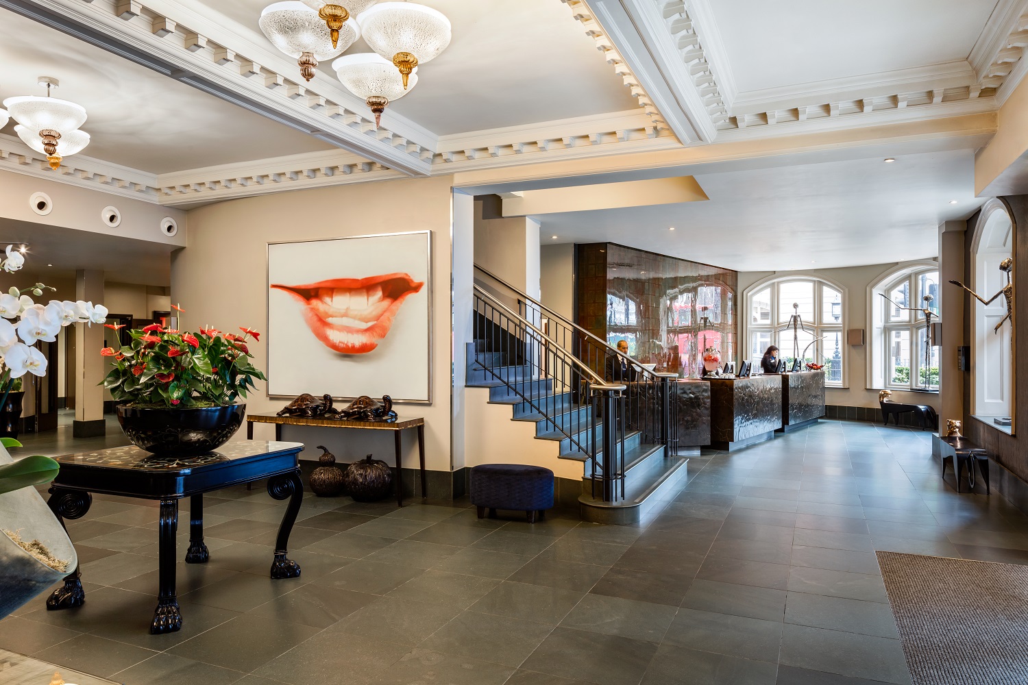 Elegant lobby at Radisson Blu Hotel, London Bloomsbury, perfect for events and networking.