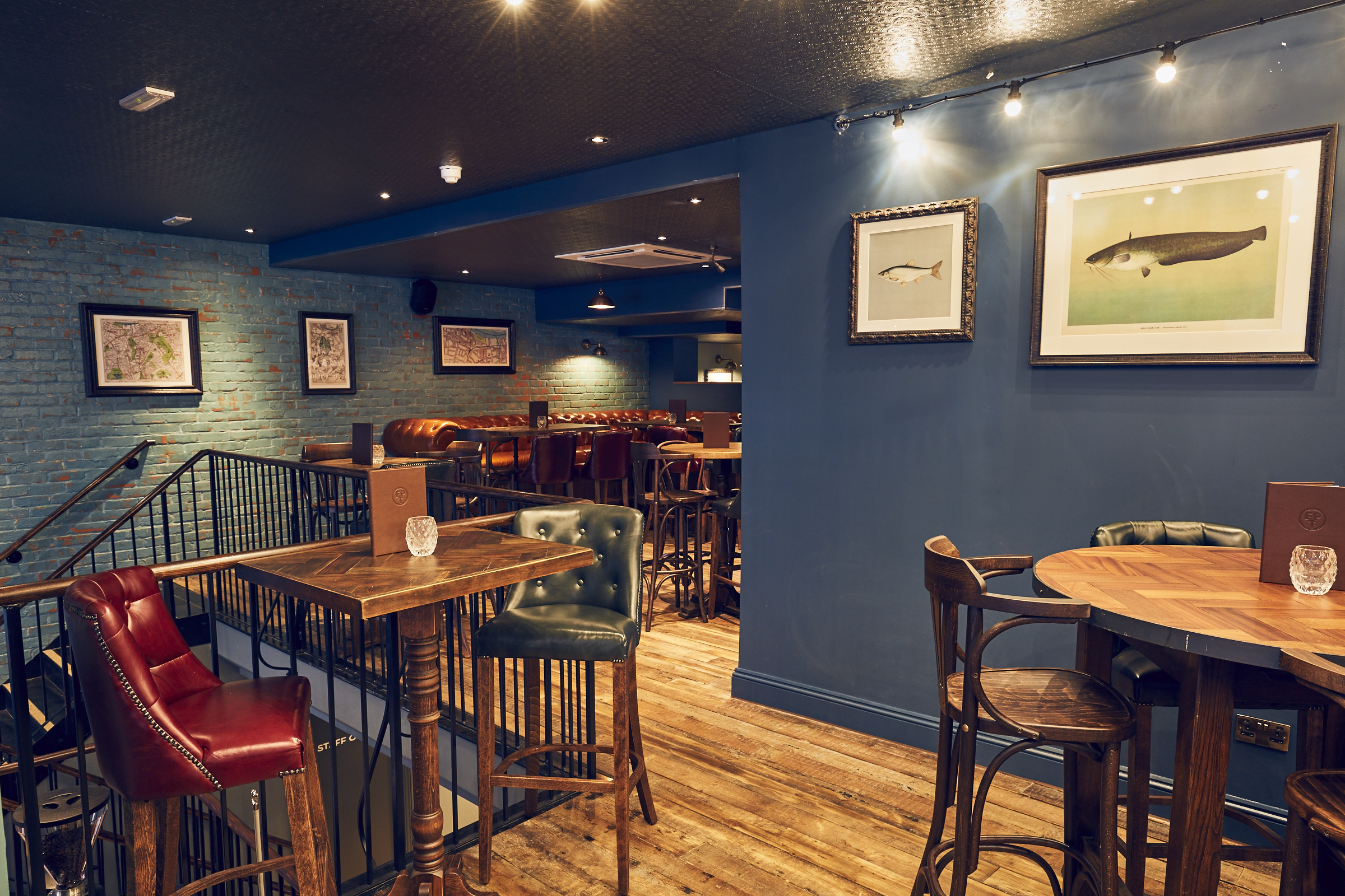 Stylish Fish Tank venue in East Putney Tavern for intimate meetings and events.