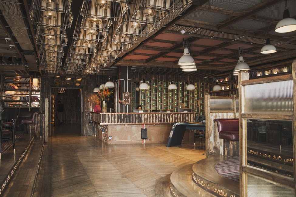 Stylish meeting room with industrial design, ideal for events and gatherings in Colindale.