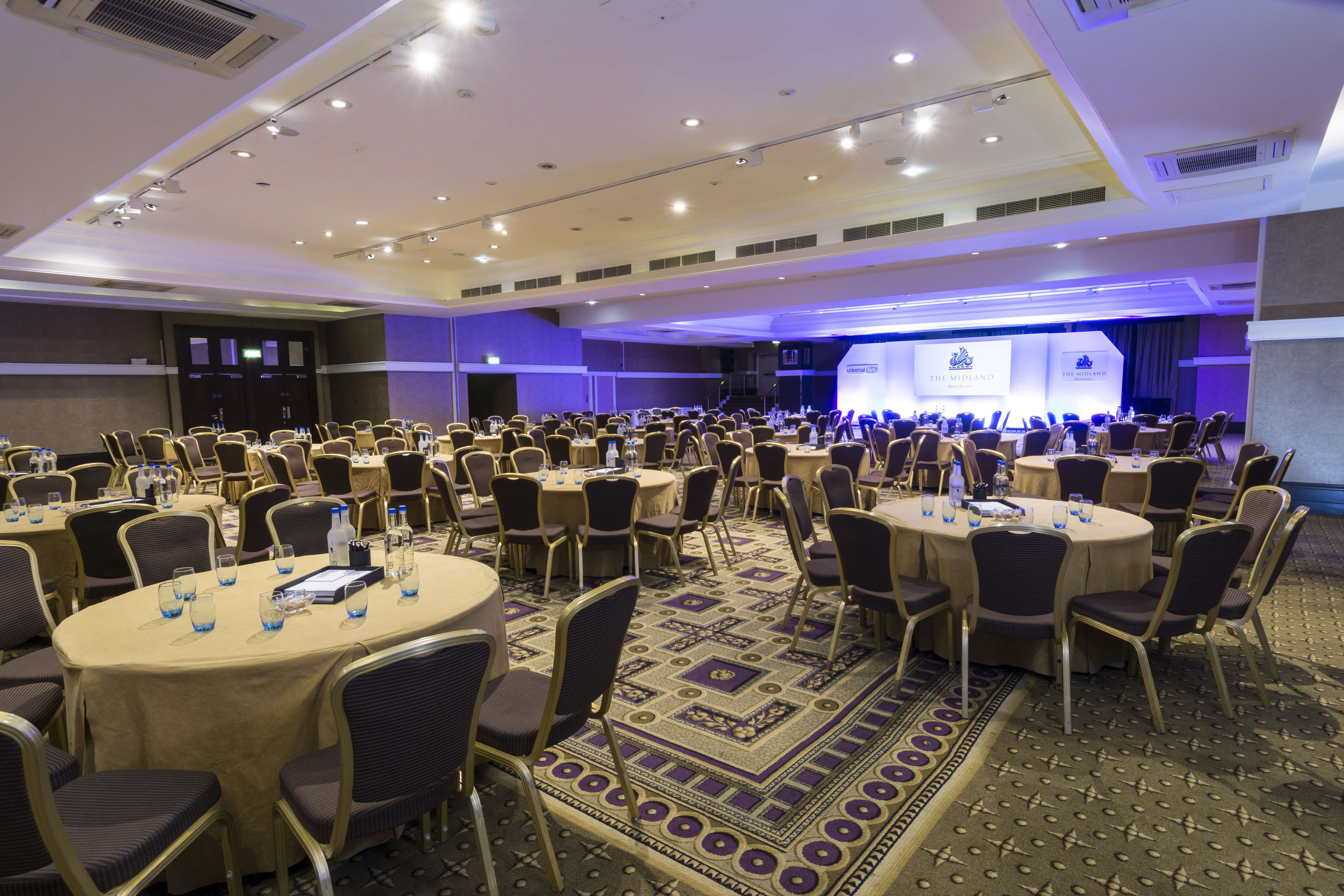 Elegant Alexandra Suite at The Midland Hotel, perfect for corporate events and banquets.