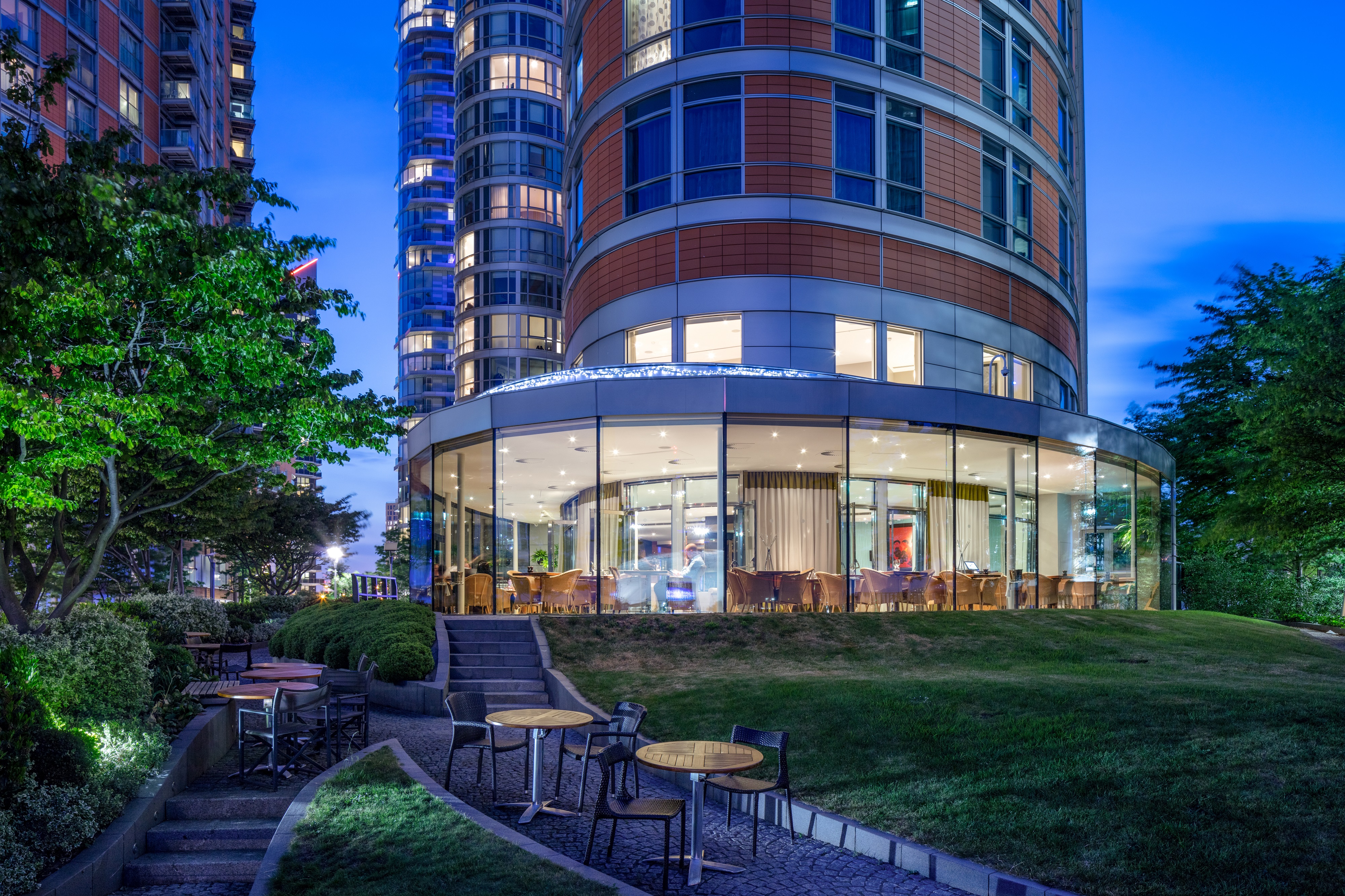 Modern Private Room 3 at Radisson Blu, ideal for upscale events with outdoor seating.